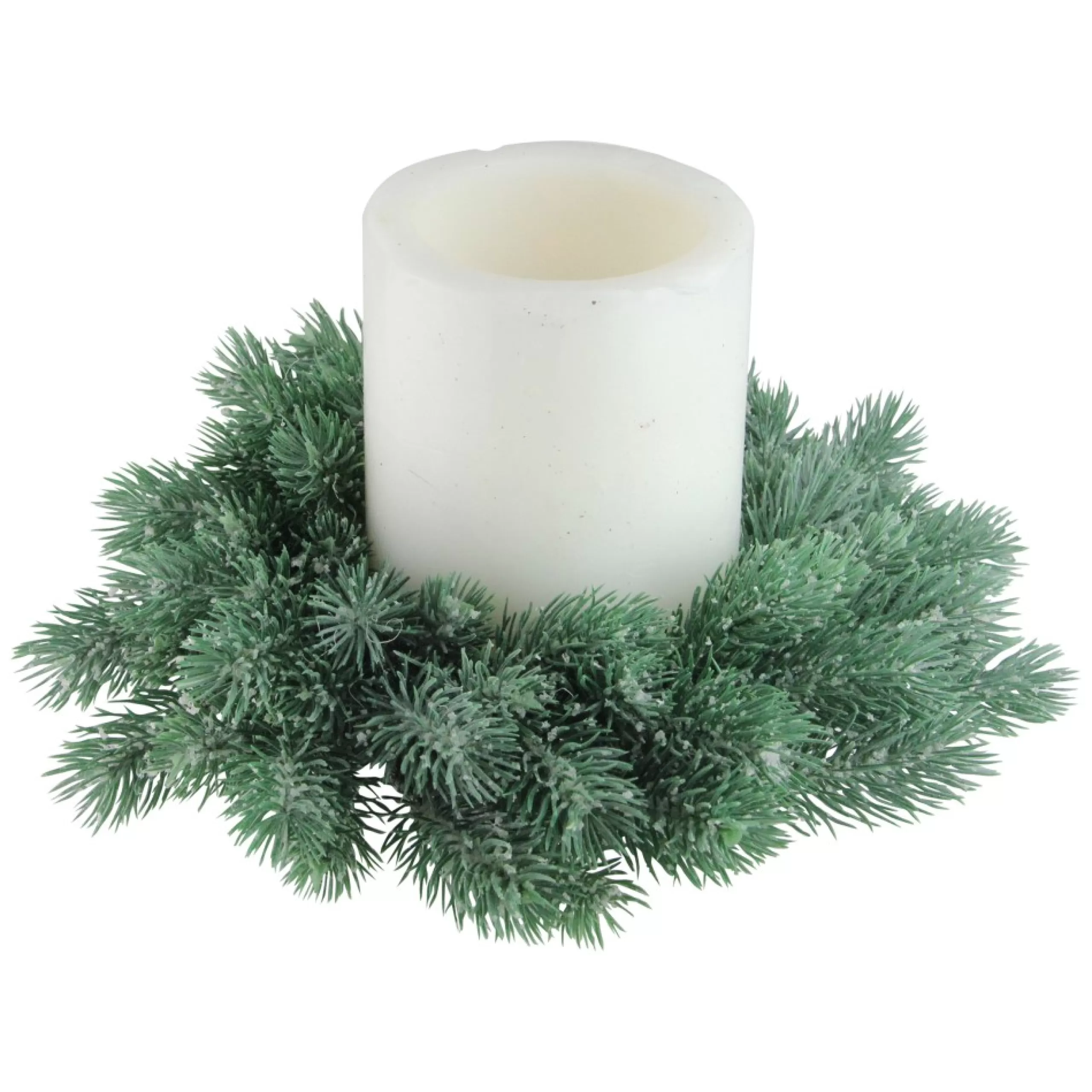 Unlit Wreaths*Northlight 10" Frosted Pine Traditional Christmas Wreath