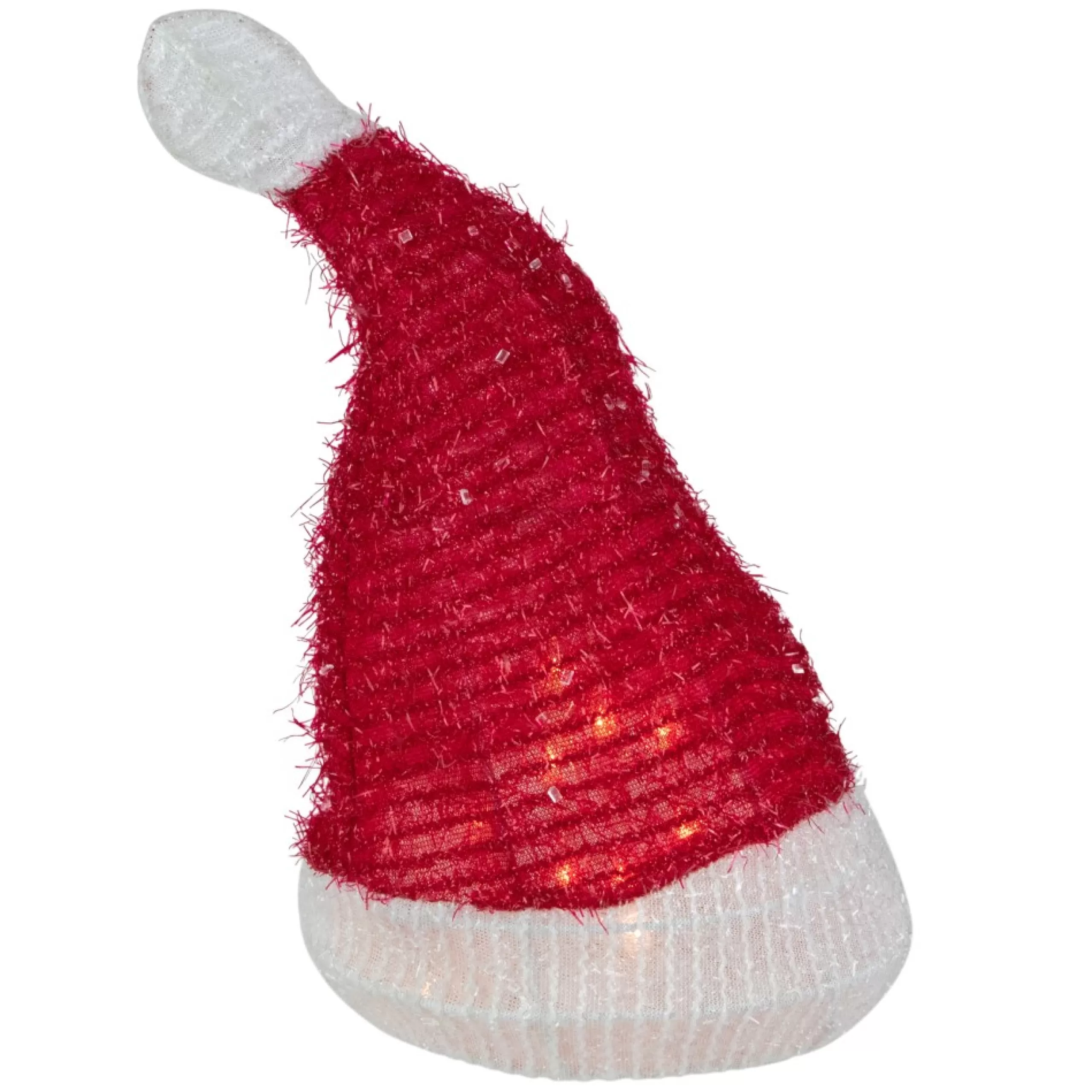 Lighted Tree Toppers*Northlight 12.25" Lighted Santa Hat Christmas Tree Topper, Clear Lights