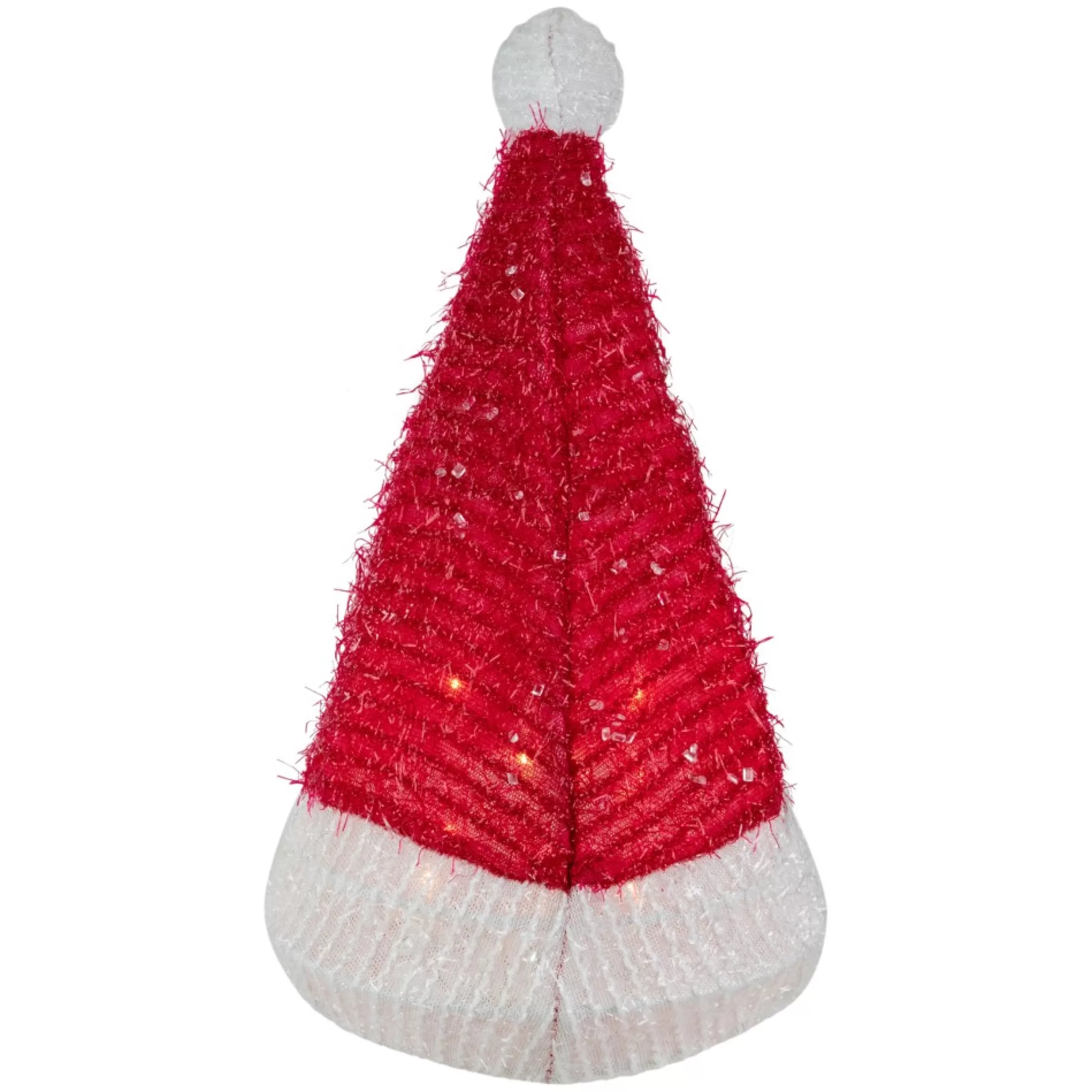 Lighted Tree Toppers*Northlight 12.25" Lighted Santa Hat Christmas Tree Topper, Clear Lights