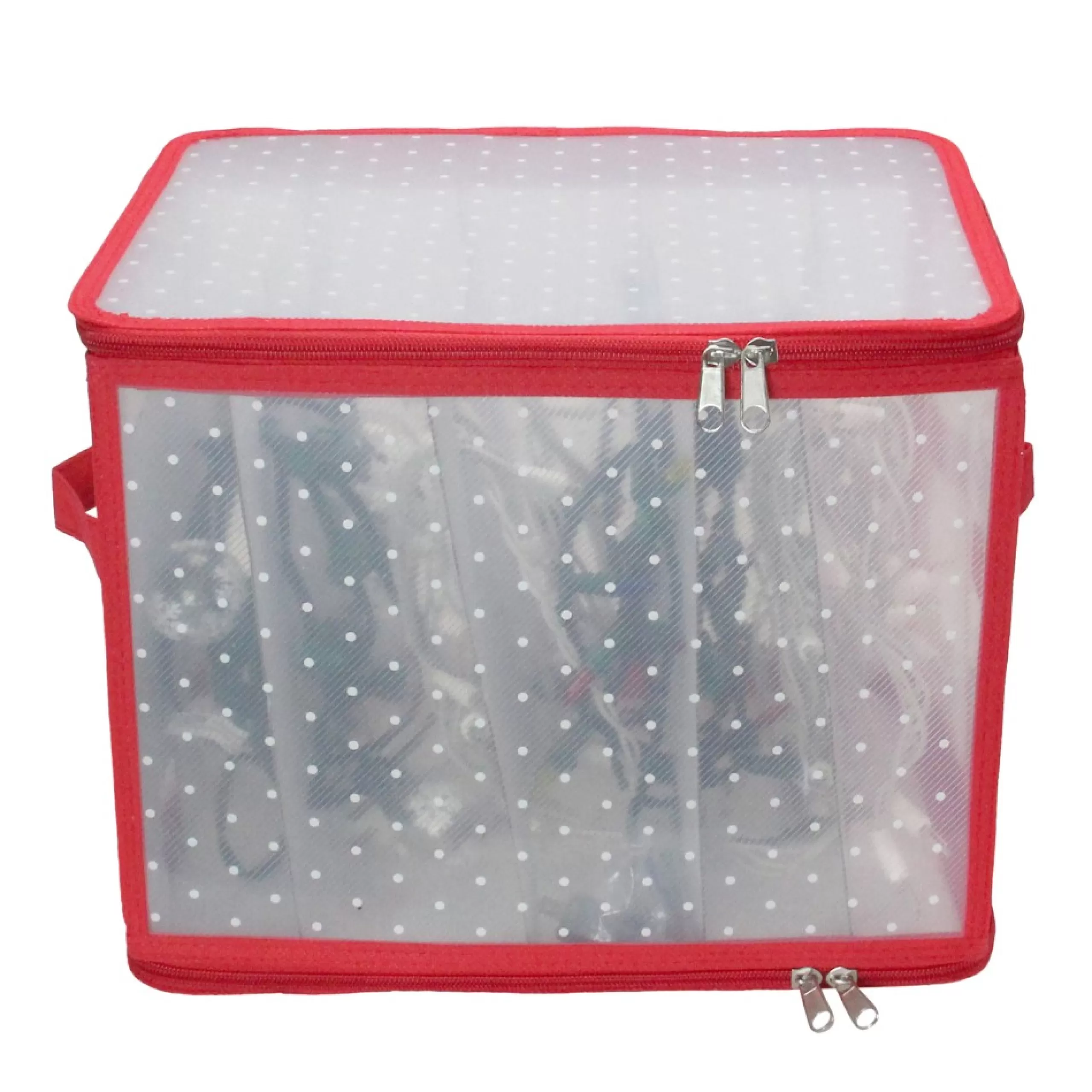 Decoration Storage*Northlight 12.5" Transparent Zip Up Christmas Light Storage Box