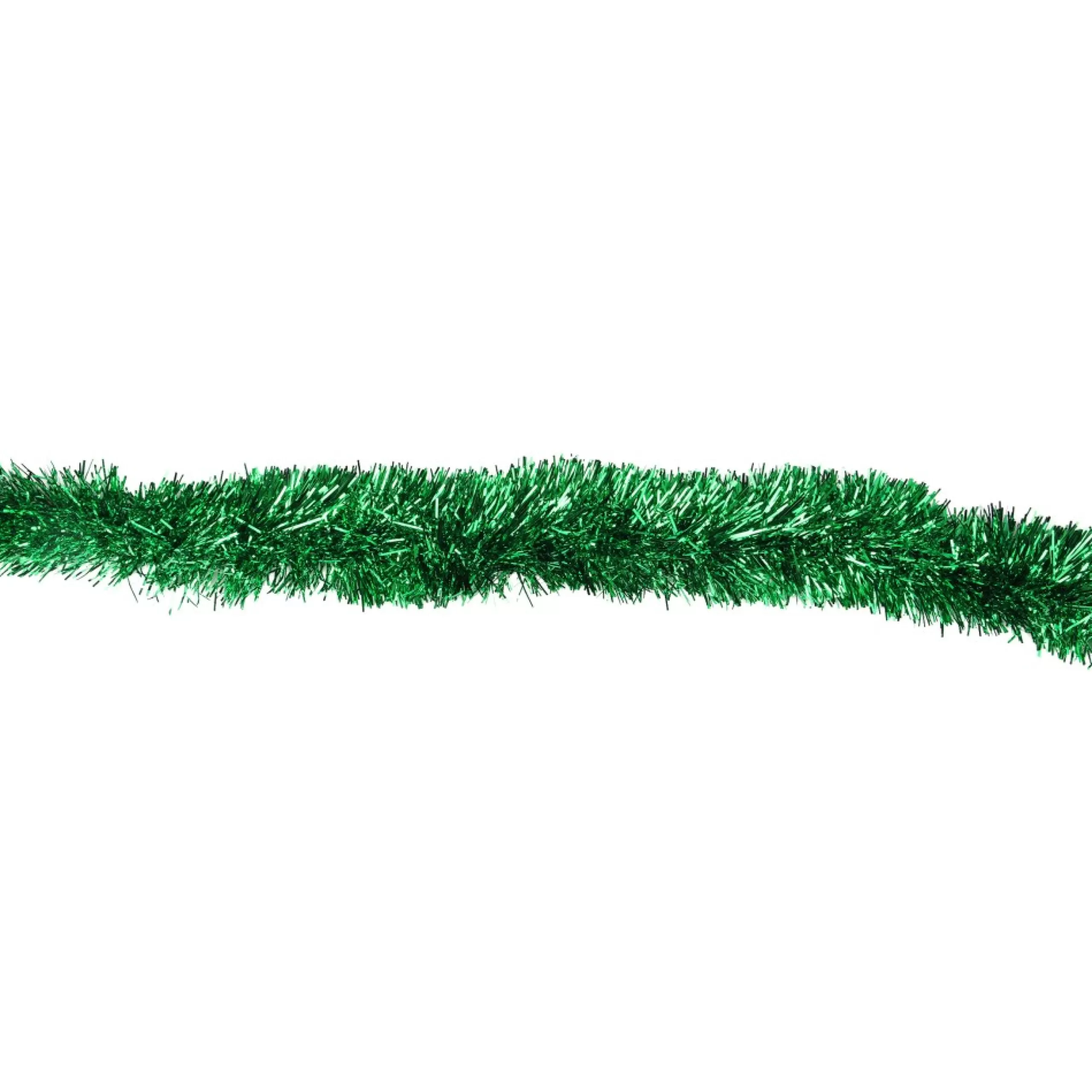 Unlit Garland*Northlight 12' Traditional Green Christmas Tinsel Garland - Unlit