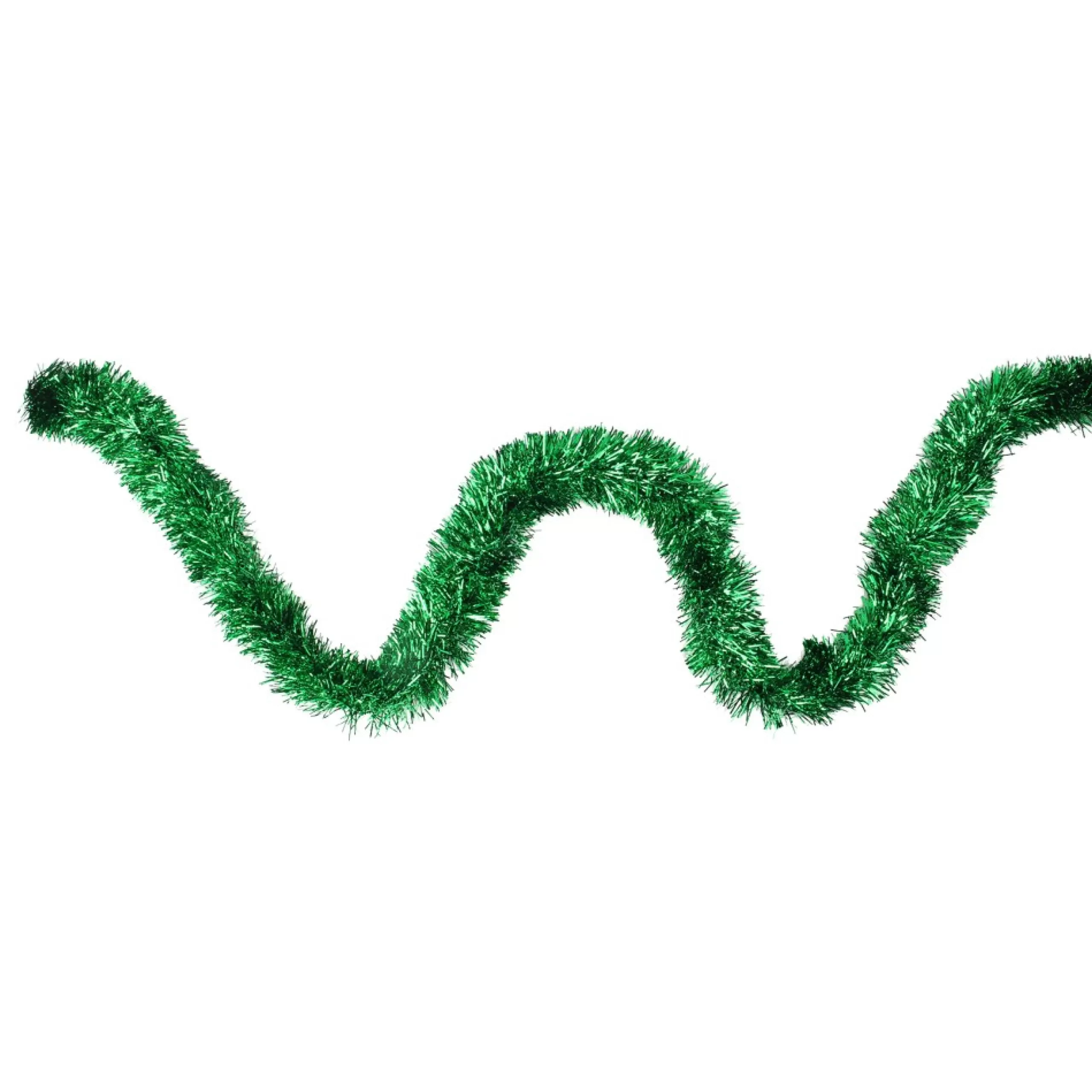 Unlit Garland*Northlight 12' Traditional Green Christmas Tinsel Garland - Unlit