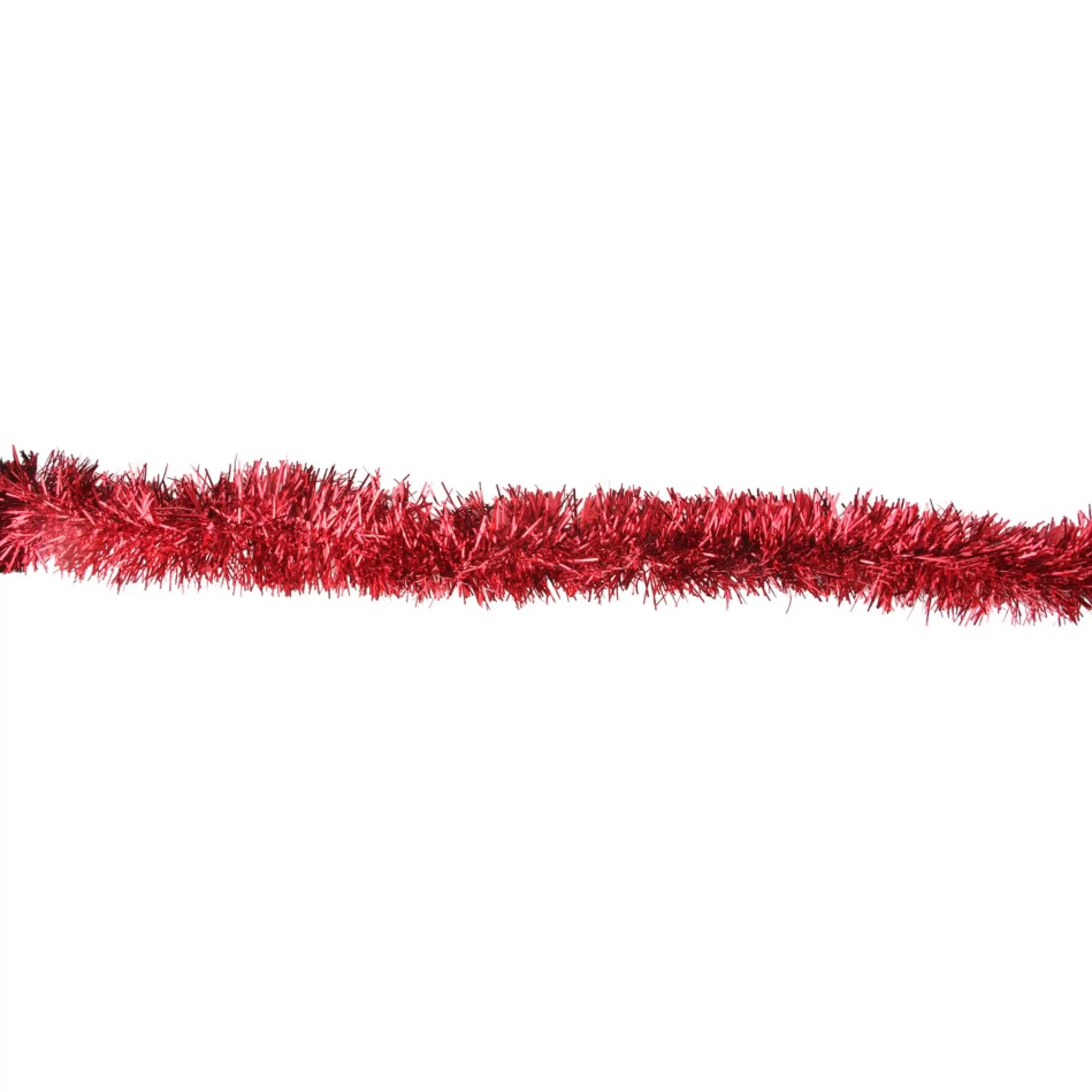 Unlit Garland*Northlight 12' Traditional Red Christmas Tinsel Garland - Unlit