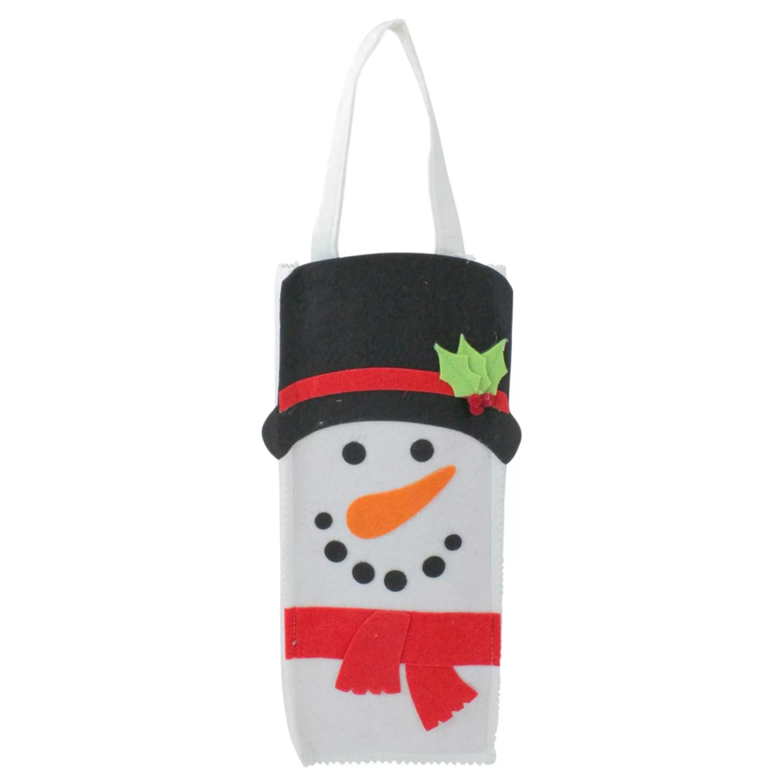 Linens*Don Mechanic 13.5" Snowman Pouch With Christmas Place Mats Set