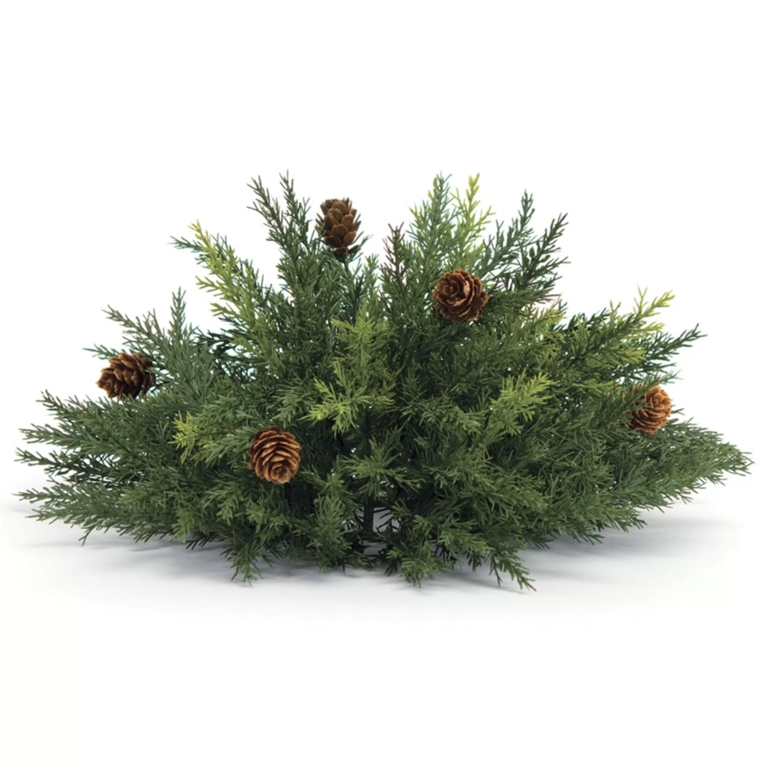 Floral*Melrose 13" Half Sphere Arborvitae Pine Artificial Christmas Bush