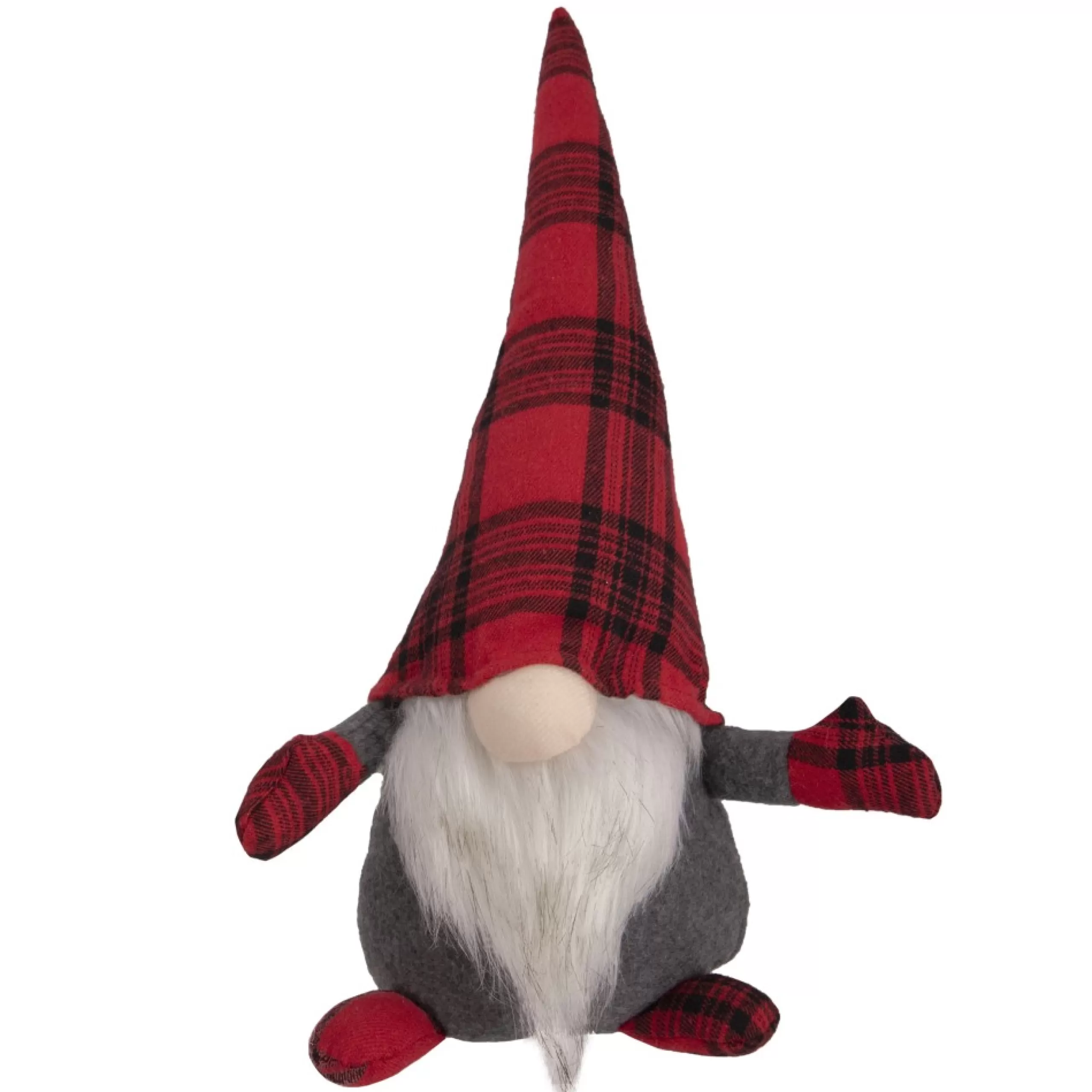 Gnomes*Northlight 13" Red And Black Plaid Gnome Christmas Figure