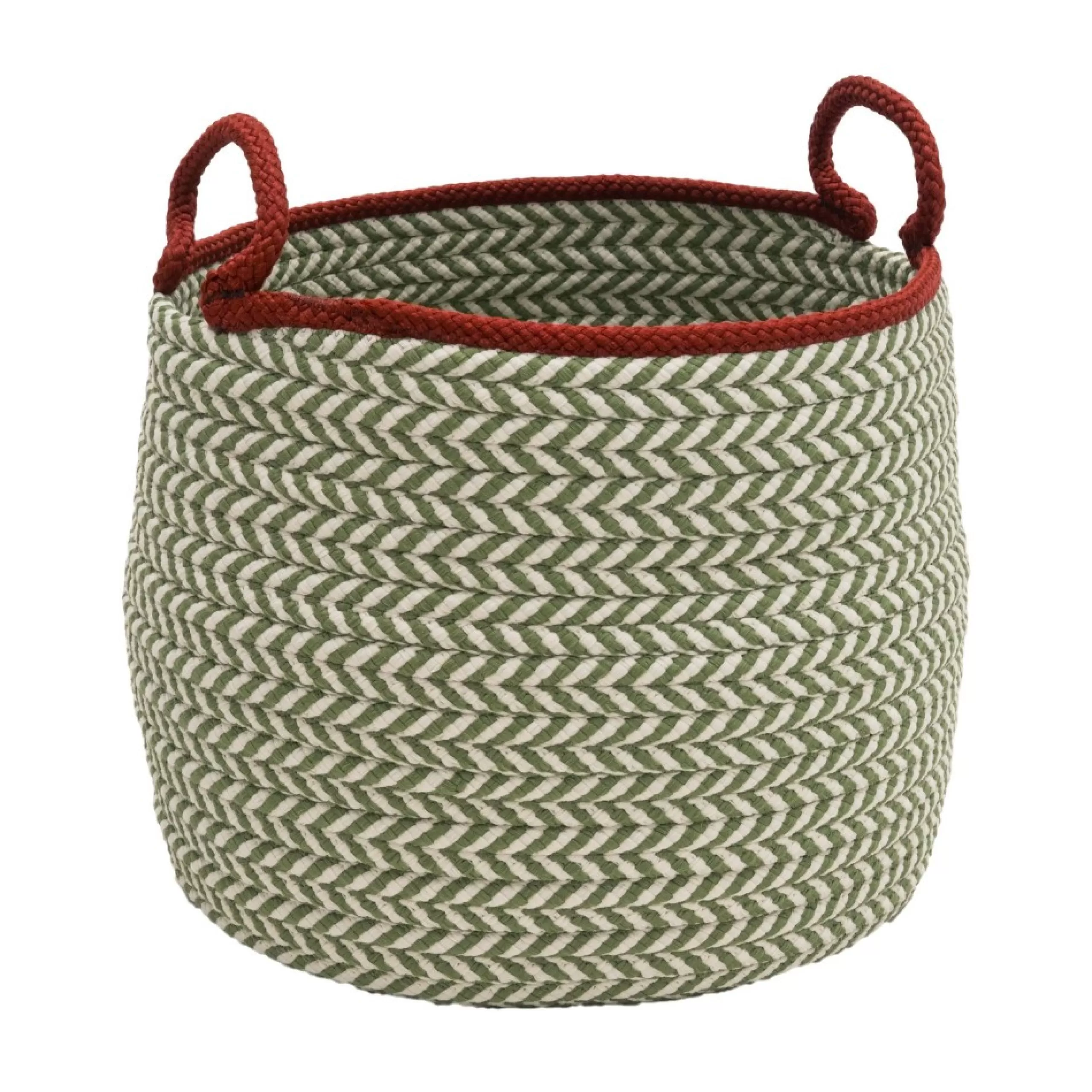 Decoration Storage*Colonial Mills 14" Braided Chevron Christmas Storage Basket