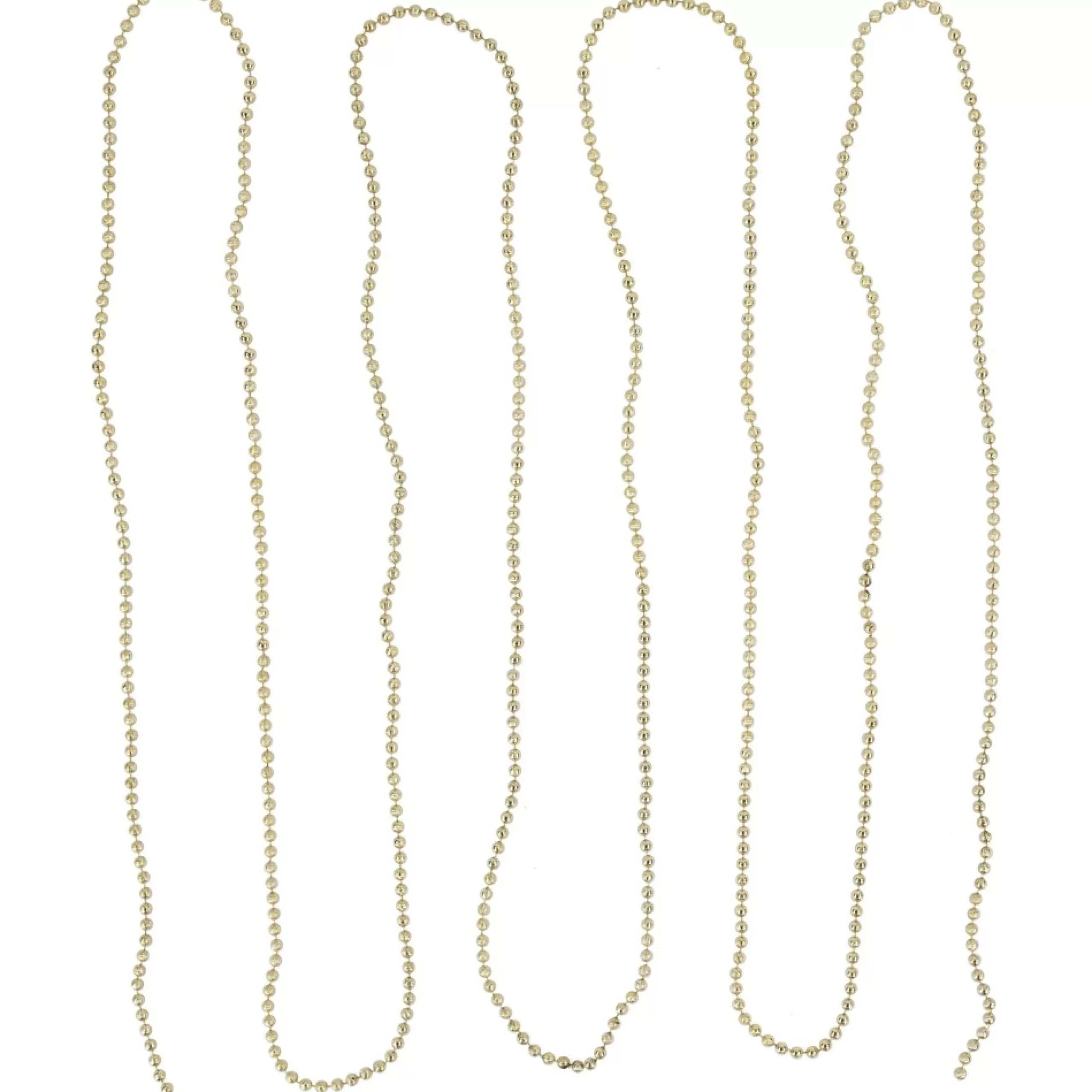 Unlit Garland*Northlight 15' Gold Lame Beaded Artificial Christmas Garland - Unlit