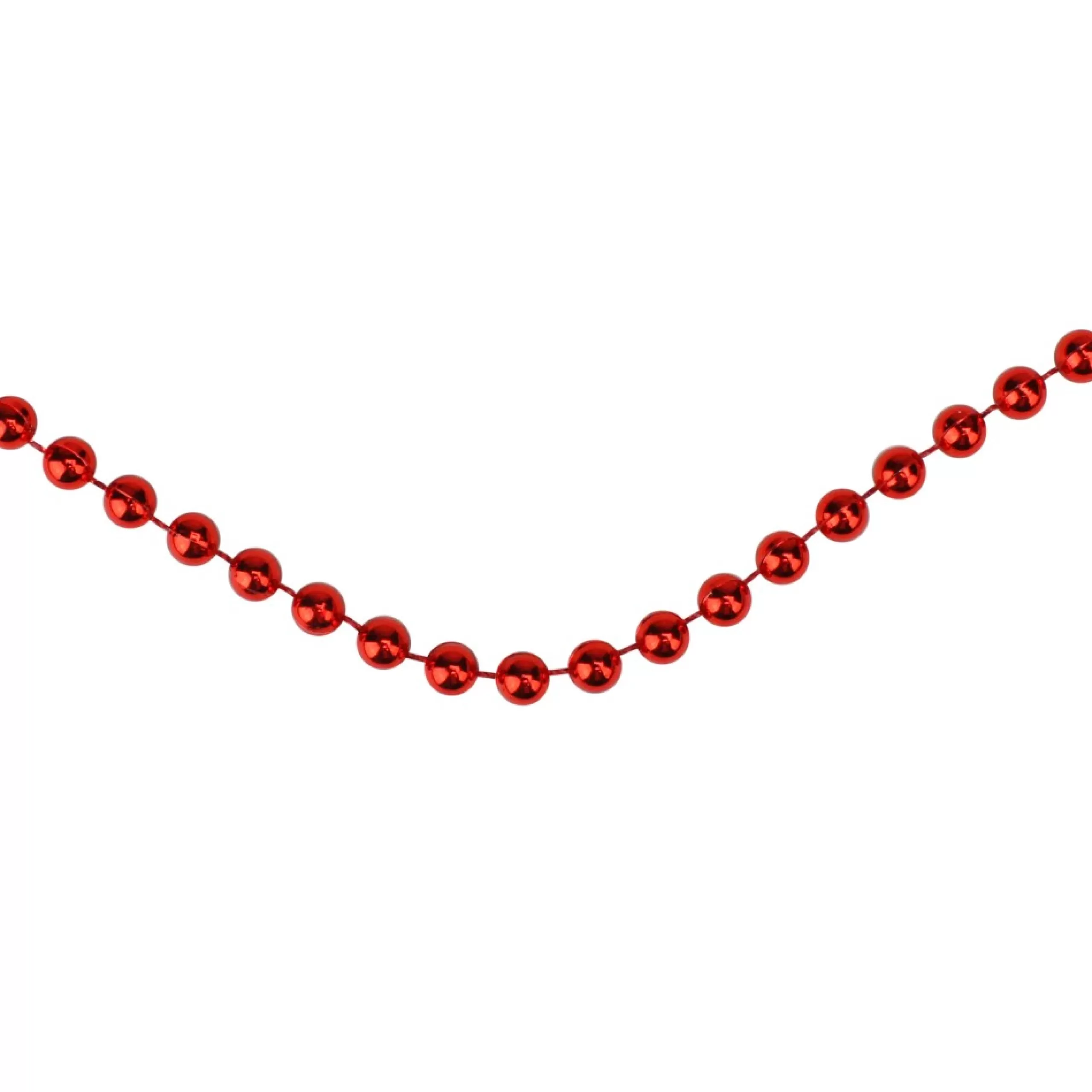 Beaded Garland*Northlight 15' X .25" Shiny Faceted Red Beaded Christmas Garland