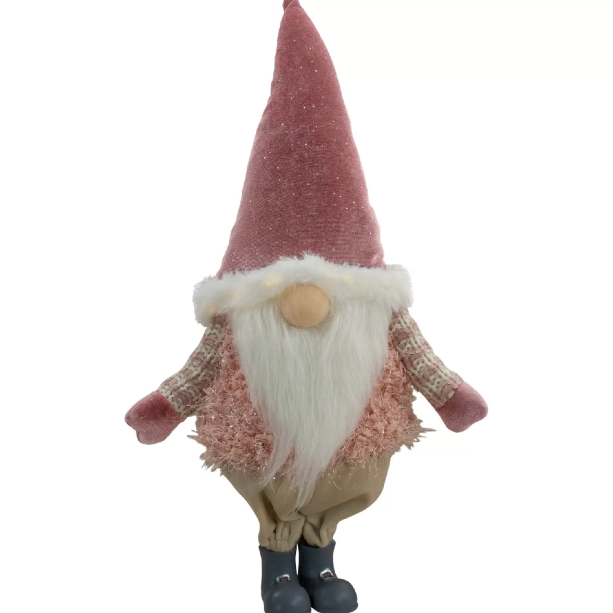 Gnomes*Northlight 16" Led Lighted Mauve Boy Gnome Christmas Figure