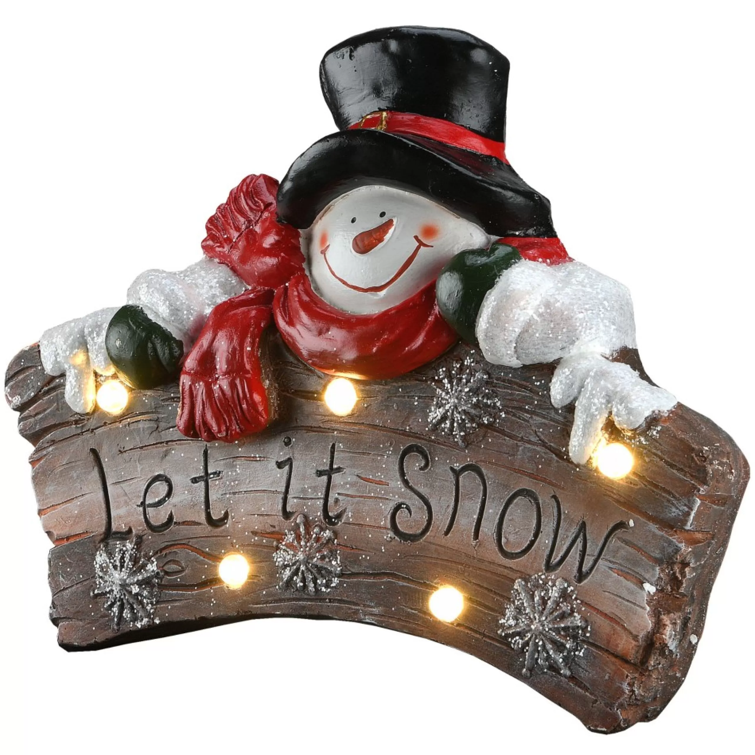 Signs & Plaques*National Tree Company 18.5" Pre-Lit Snowman "Let It Snow" Christmas Wall Sign