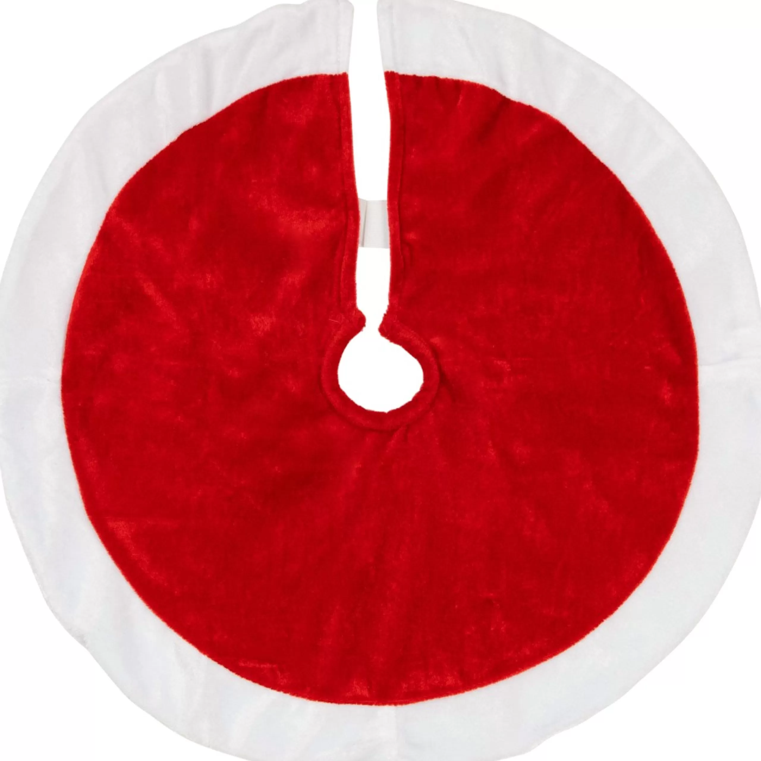 48 Inch And Smaller*Northlight 18" Mini Red And White Christmas Tree Skirt