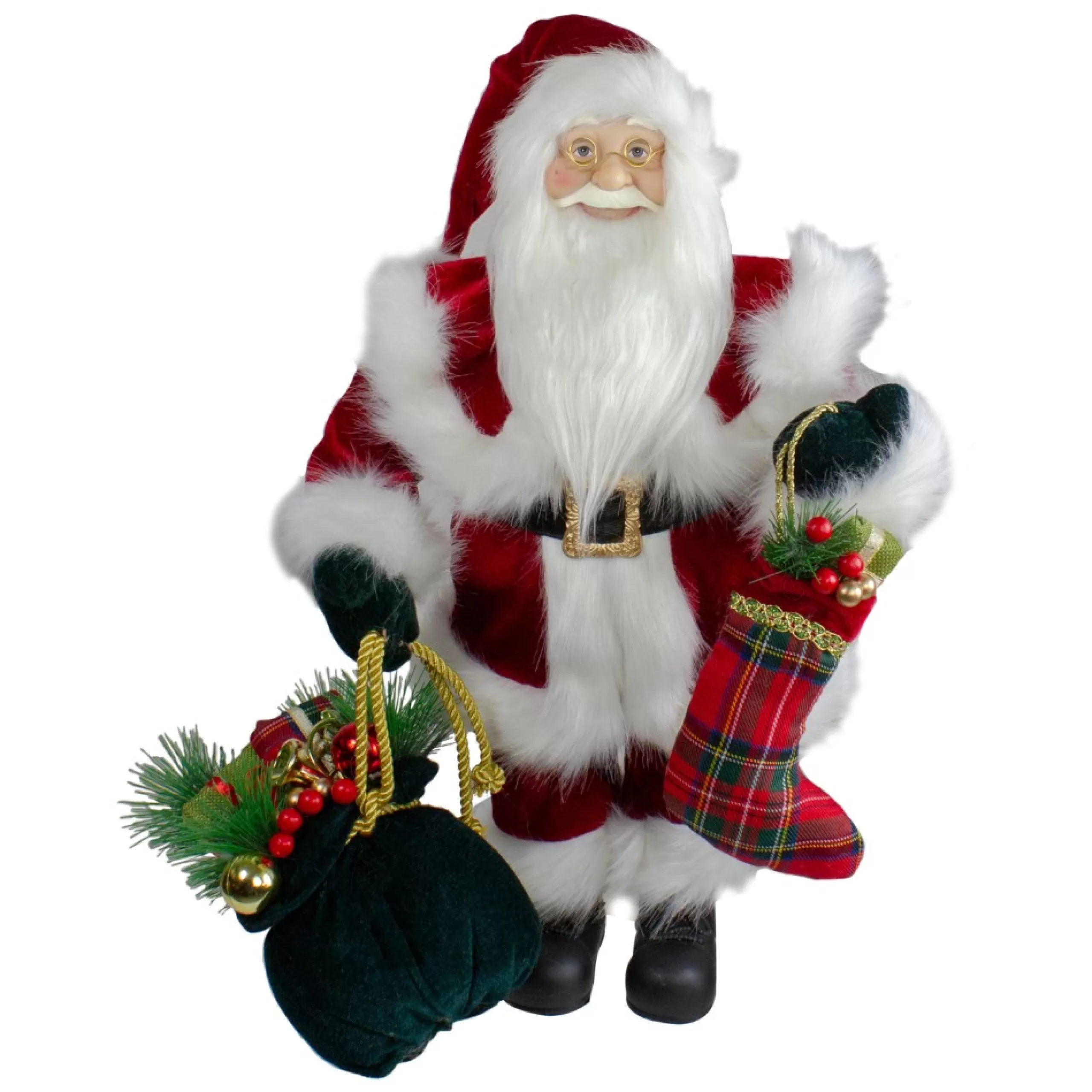 Santa Figures*Northlight 18" Standing Santa With Presents Christmas Figure