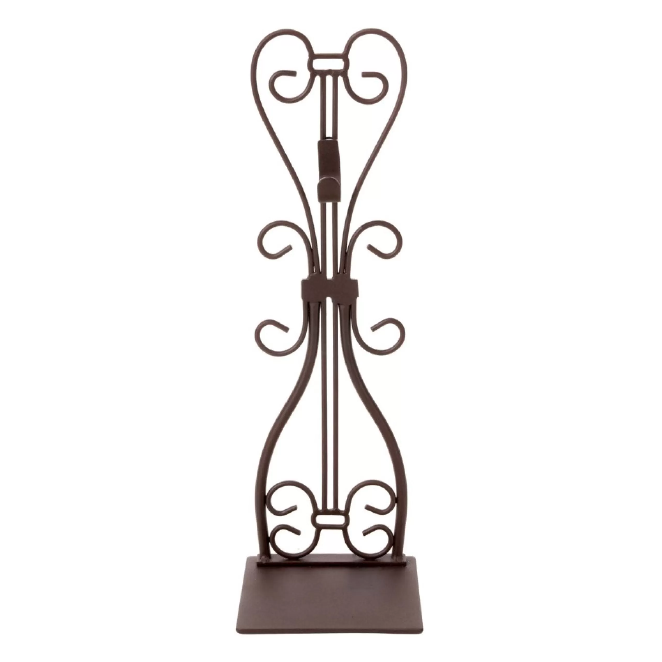 Wreath Accessories*Village Lighting Co. 19.25" Brown Iron Adjustable Fireplace Mantle Wreath Hanger