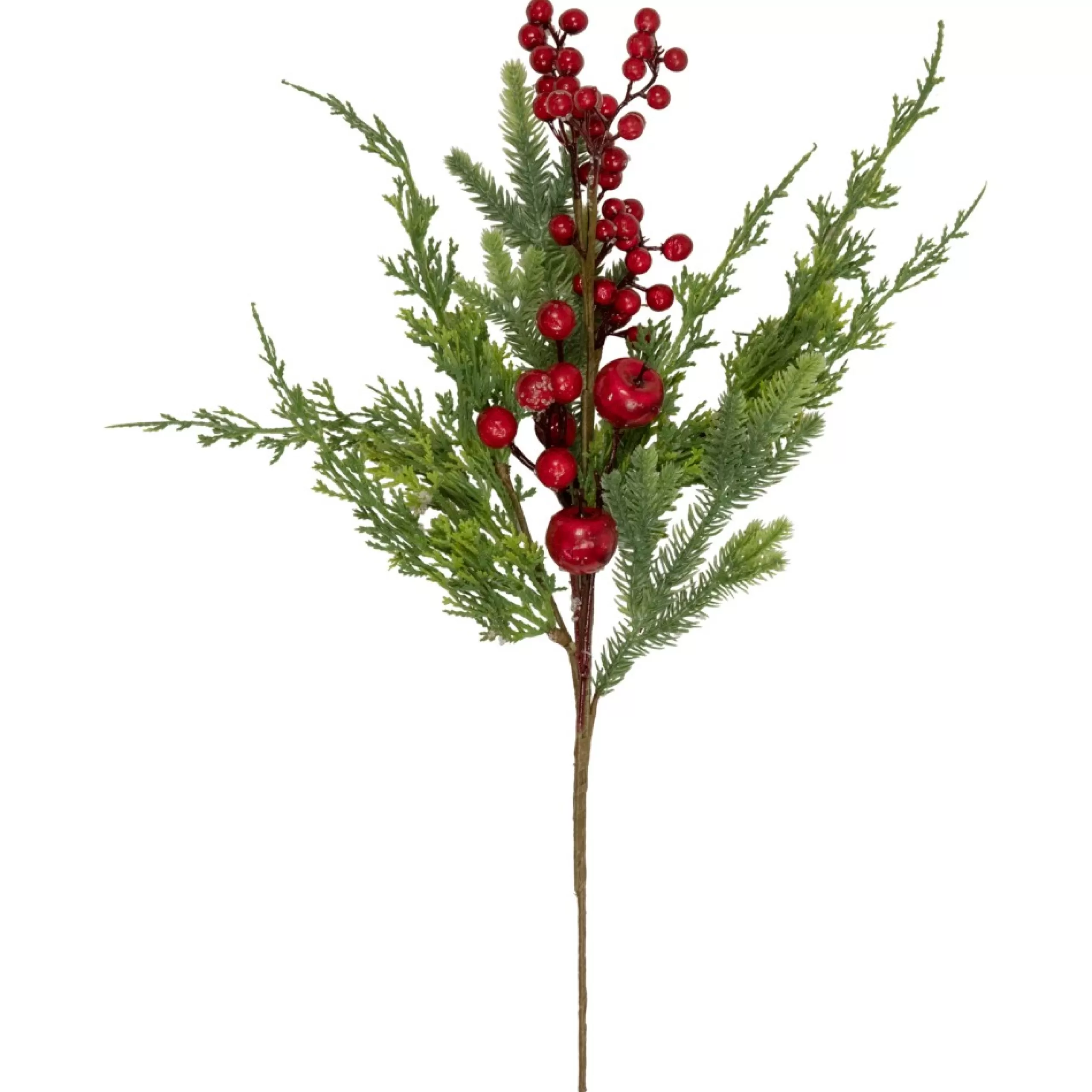 Sprays, Branches & Picks*Northlight 20" Frosted Red Berry Artificial Christmas Branch Spray