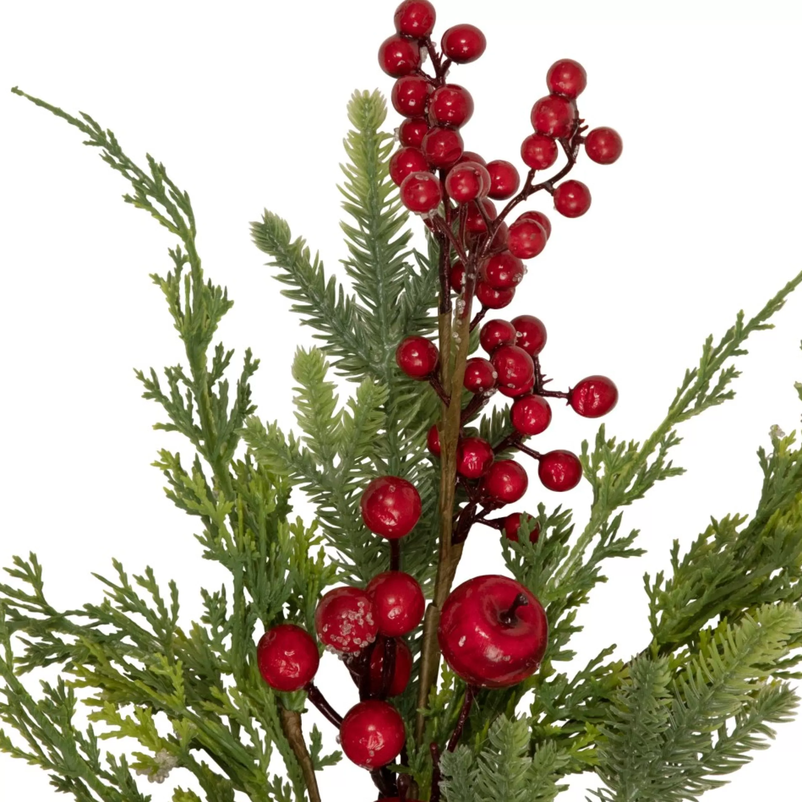 Sprays, Branches & Picks*Northlight 20" Frosted Red Berry Artificial Christmas Branch Spray