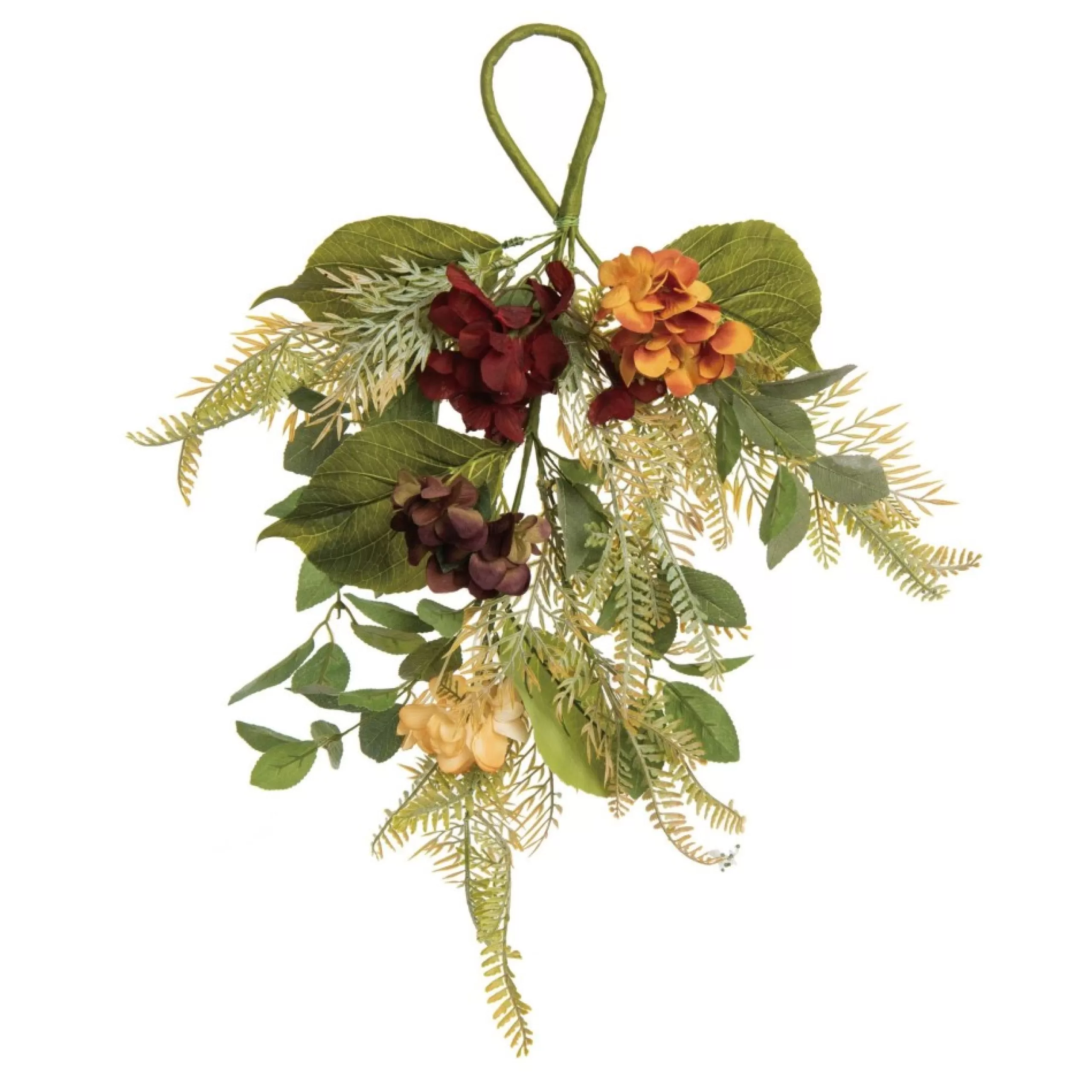 Unlit Swags*Contemporary Home Living 20" Green Harvest Eucalyptus And Moody Flower Swag, Unlit