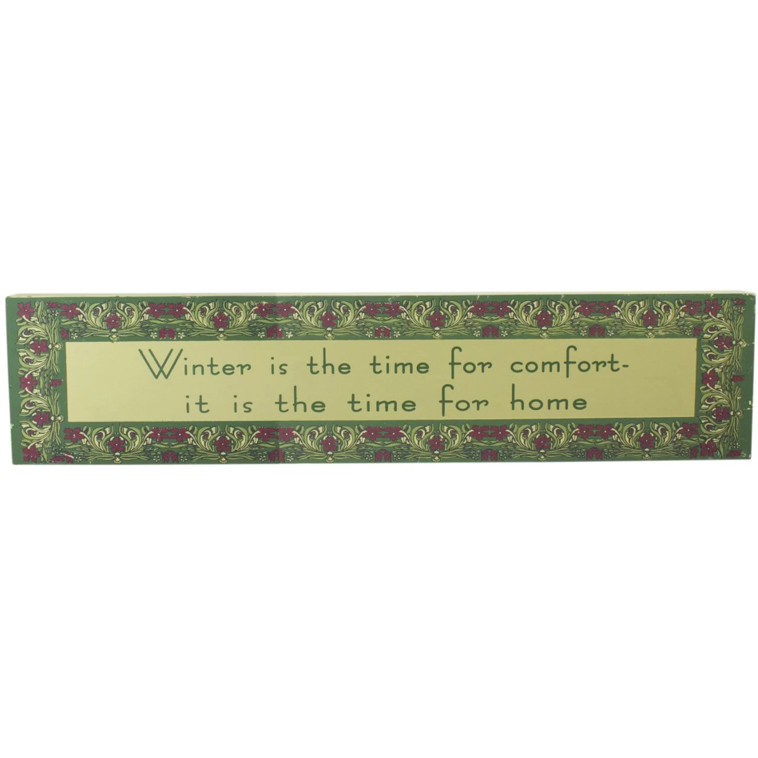 Wall & Door Decorations*Roman 22" Purple And Green Winter Themed Rectangular Sign Board