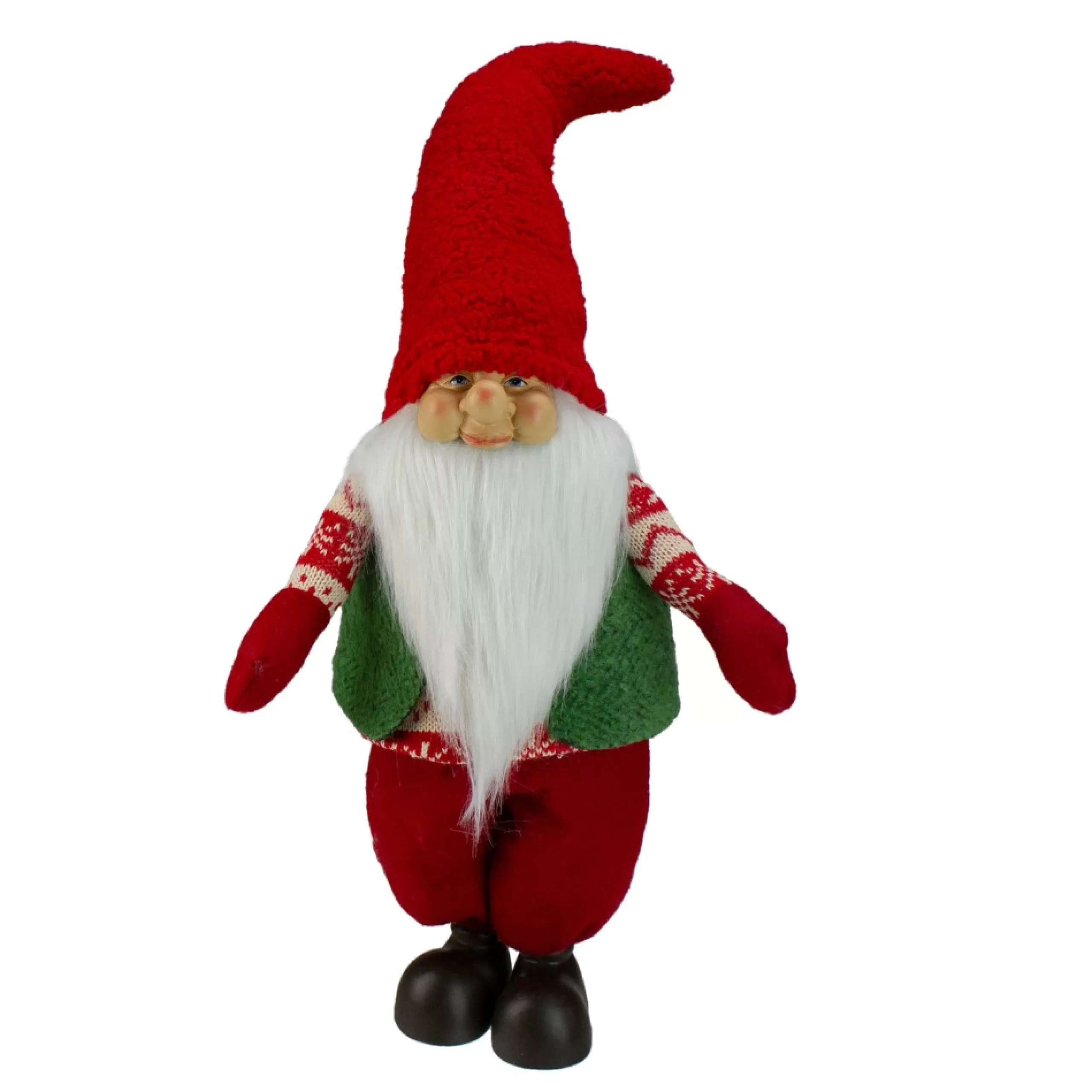 Gnomes*Northlight 23" Red And Green Santa Christmas Gnome Tabletop Figure