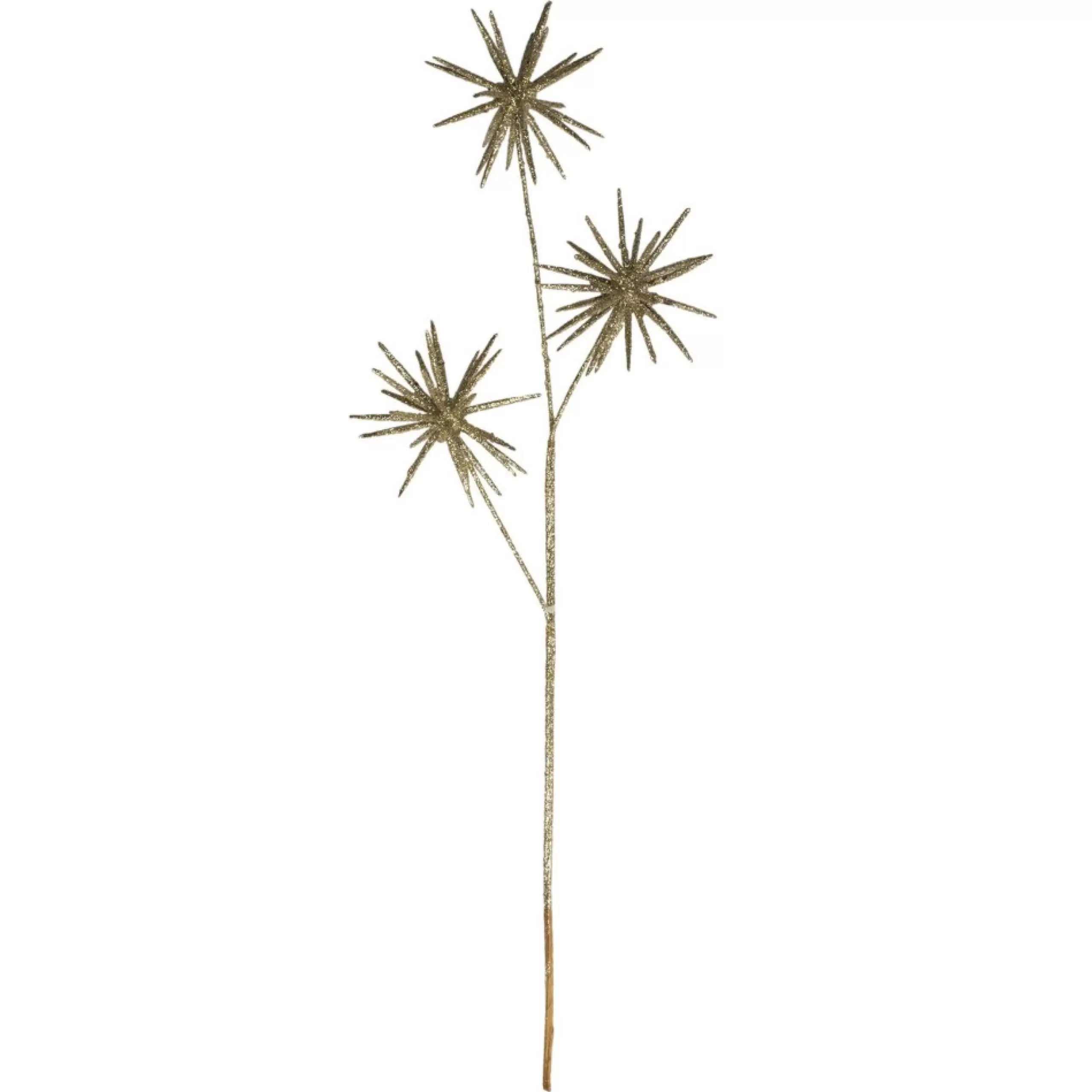 Sprays, Branches & Picks*Northlight 24" Gold Glittered Starburst Artificial Christmas Spray