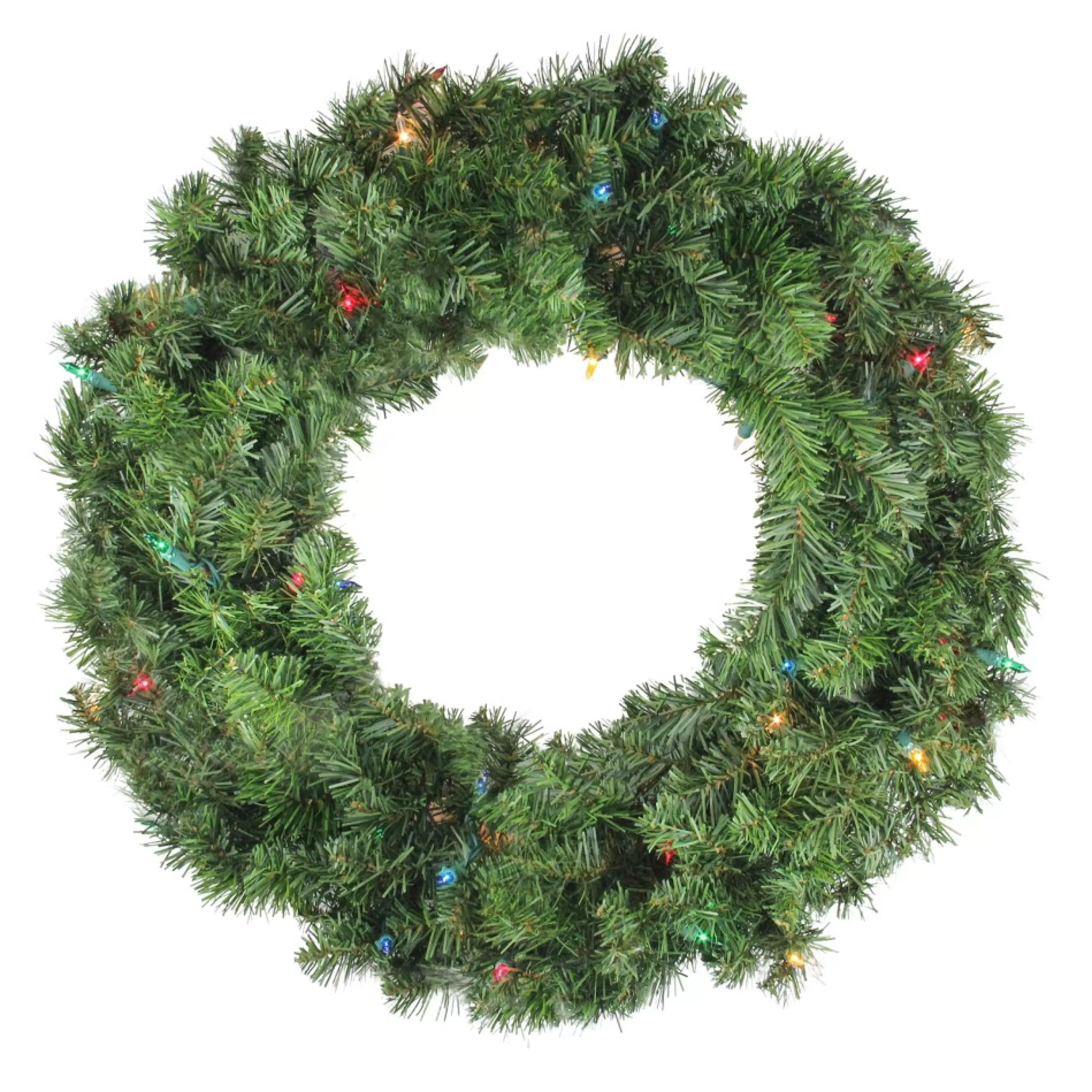 Pre-Lit Wreaths*Northlight 24" Pre-Lit Canadian Pine Artificial Christmas Wreath - Multi Lights