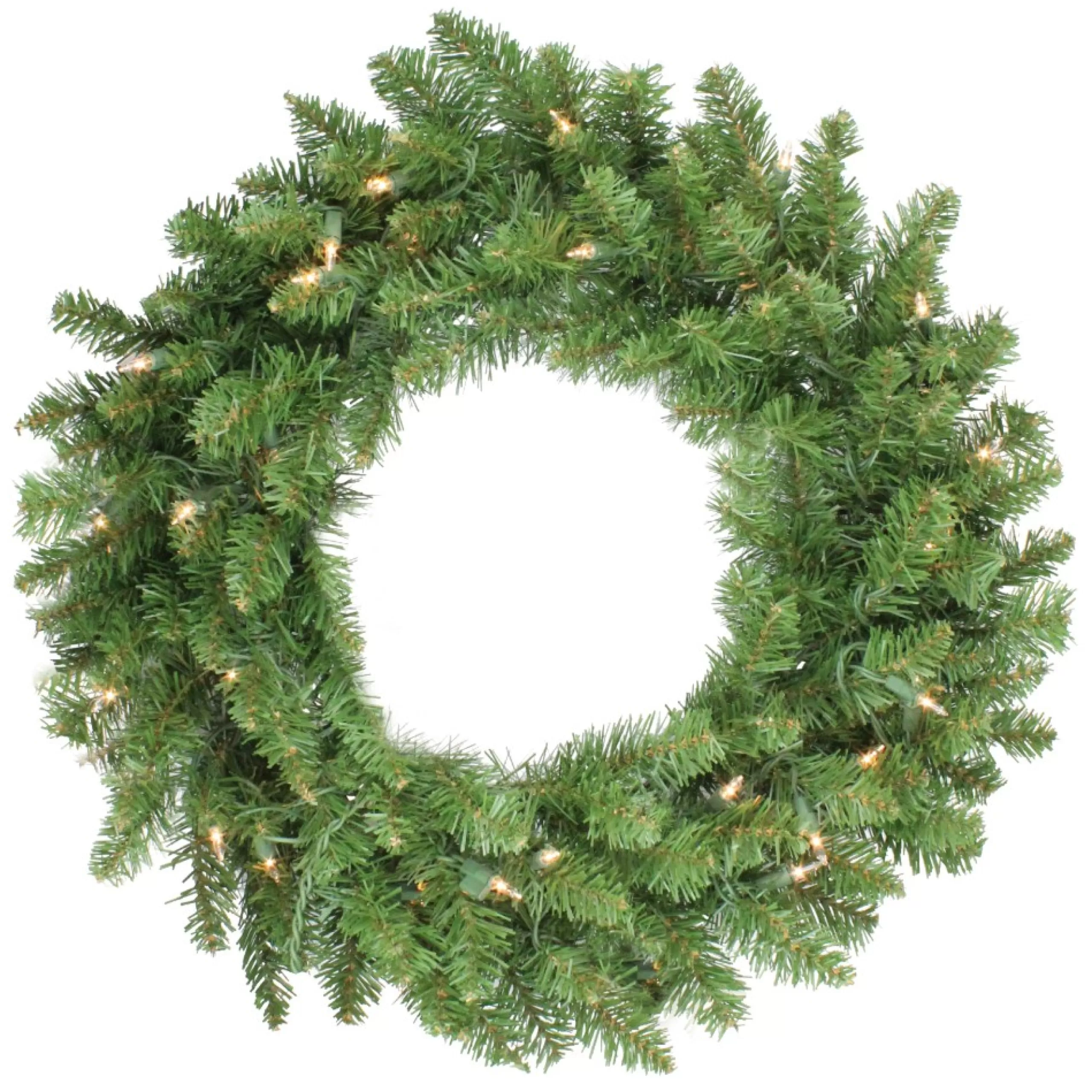 Pre-Lit Wreaths*Northlight 24" Pre-Lit Eastern Pine Artificial Christmas Wreath - Clear Lights