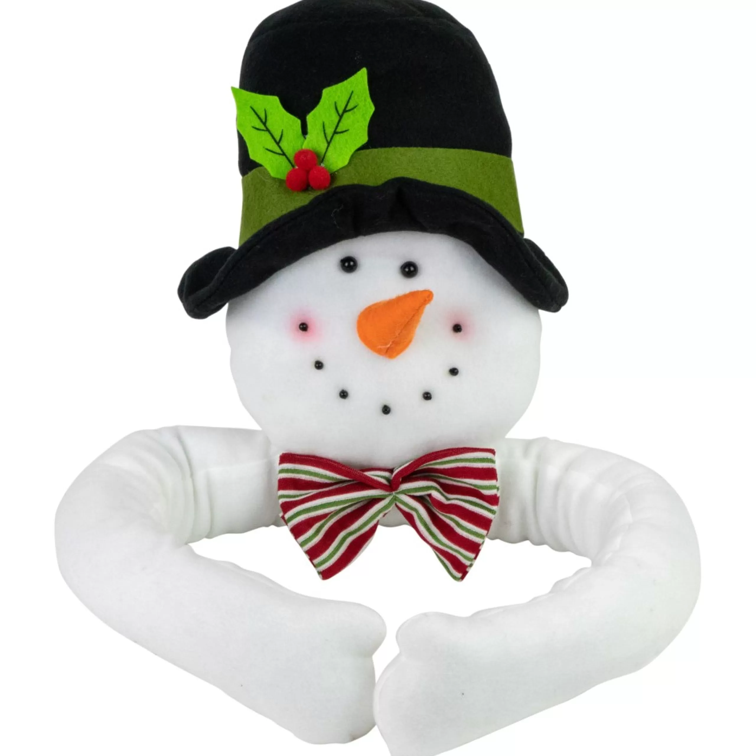 Unlit Tree Toppers*Northlight 25" Plush Snowman Christmas Tree Topper, Unlit