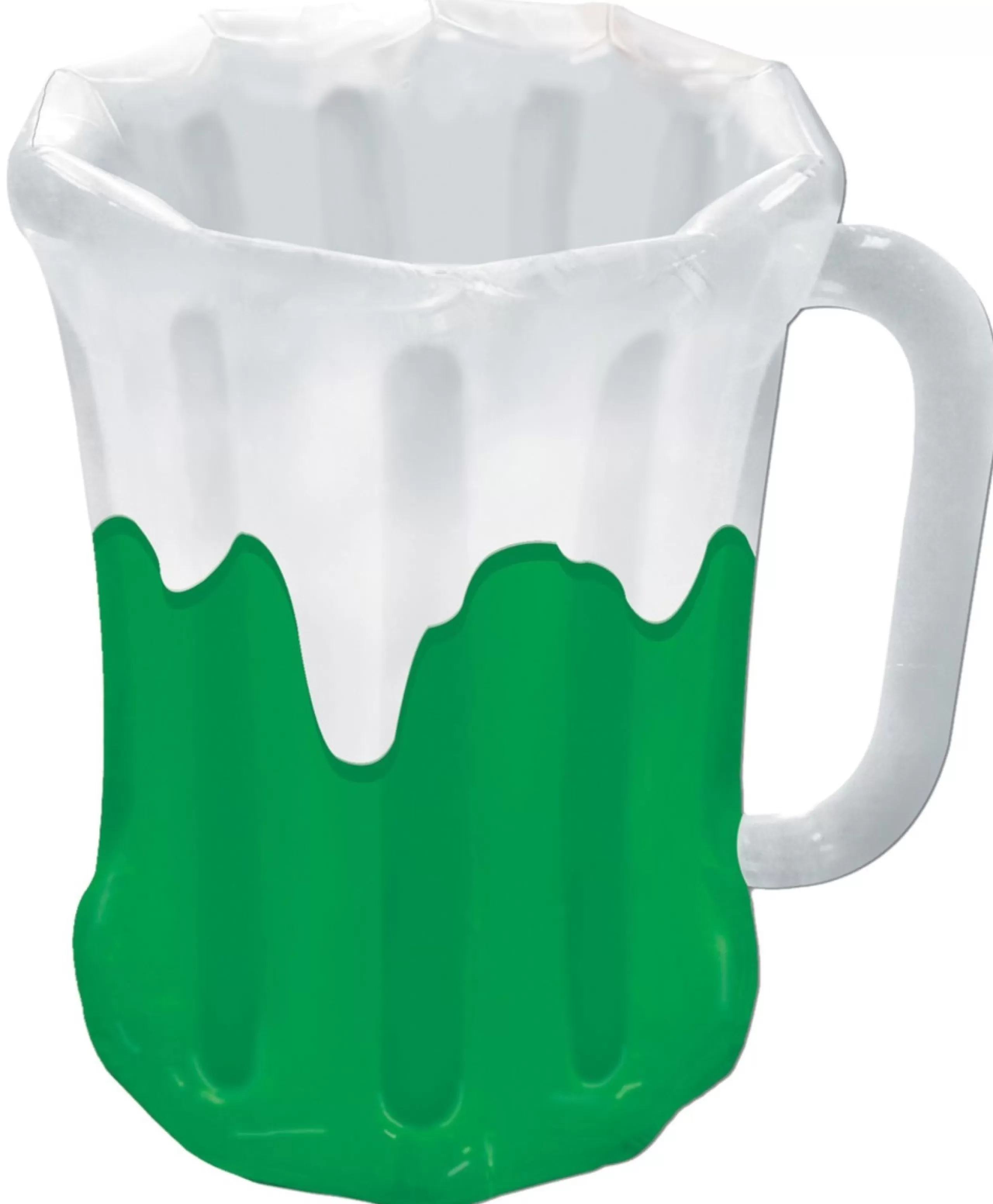 Decoration Storage*The Costume Center 27" Green And White Solid Inflatable Beer Mug Cooler