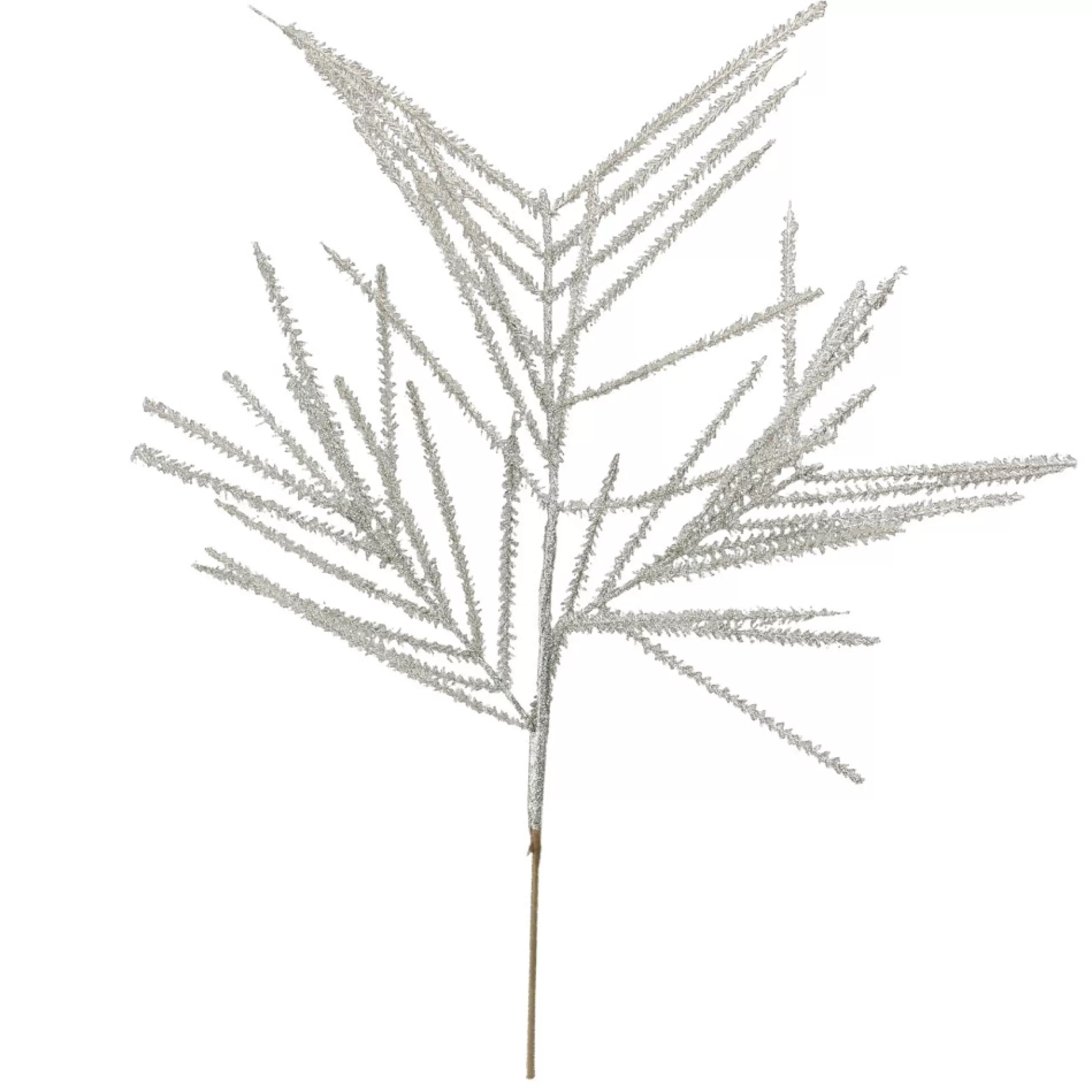 Sprays, Branches & Picks*Midwest 27" White Glittered Wispy Wheat Artificial Christmas Spray