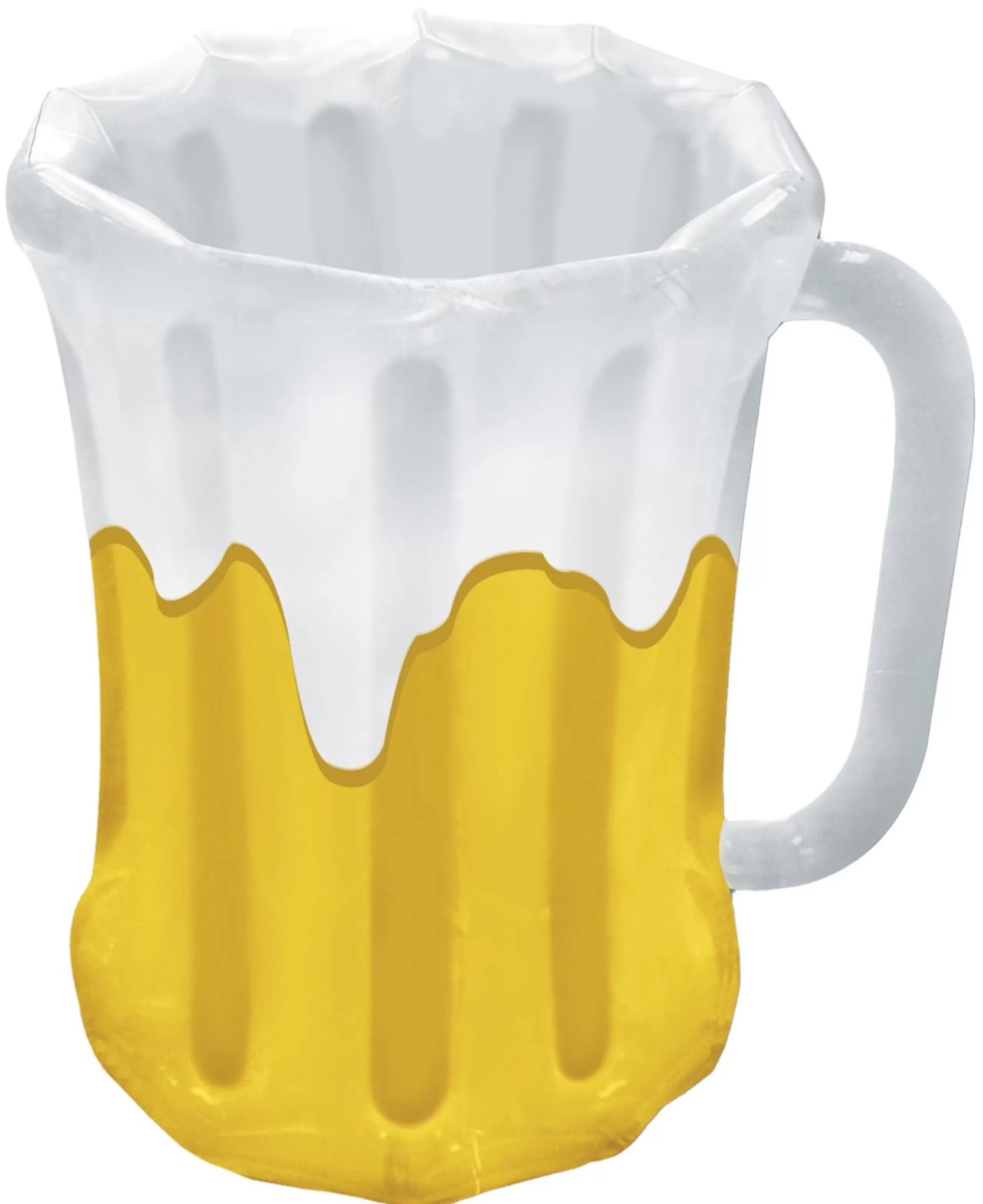 Decoration Storage*The Costume Center 27" Yellow And White Solid Inflatable Beer Mug Cooler