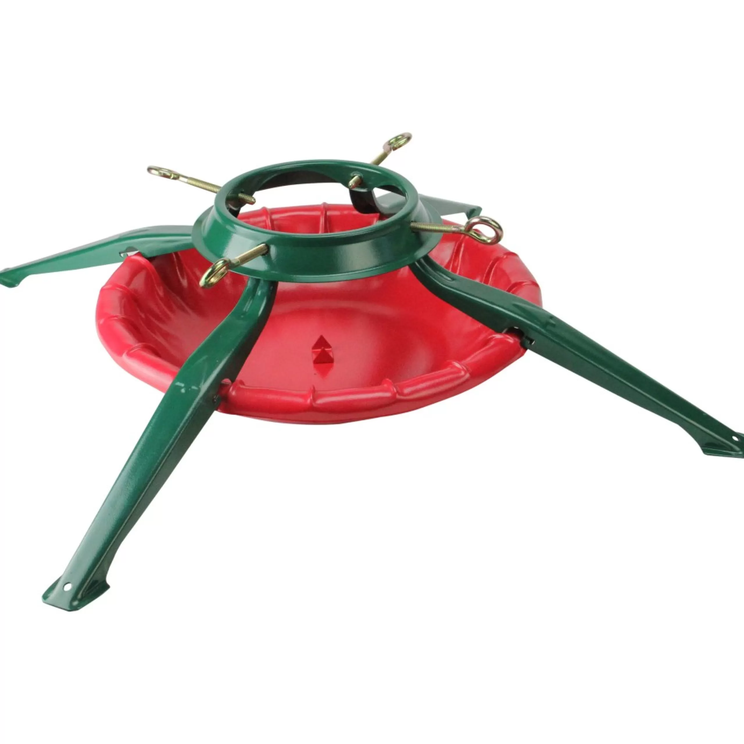 Live Tree Stands*National Holiday Traditions 28' Green And Red Real Live Christmas Tree Stand