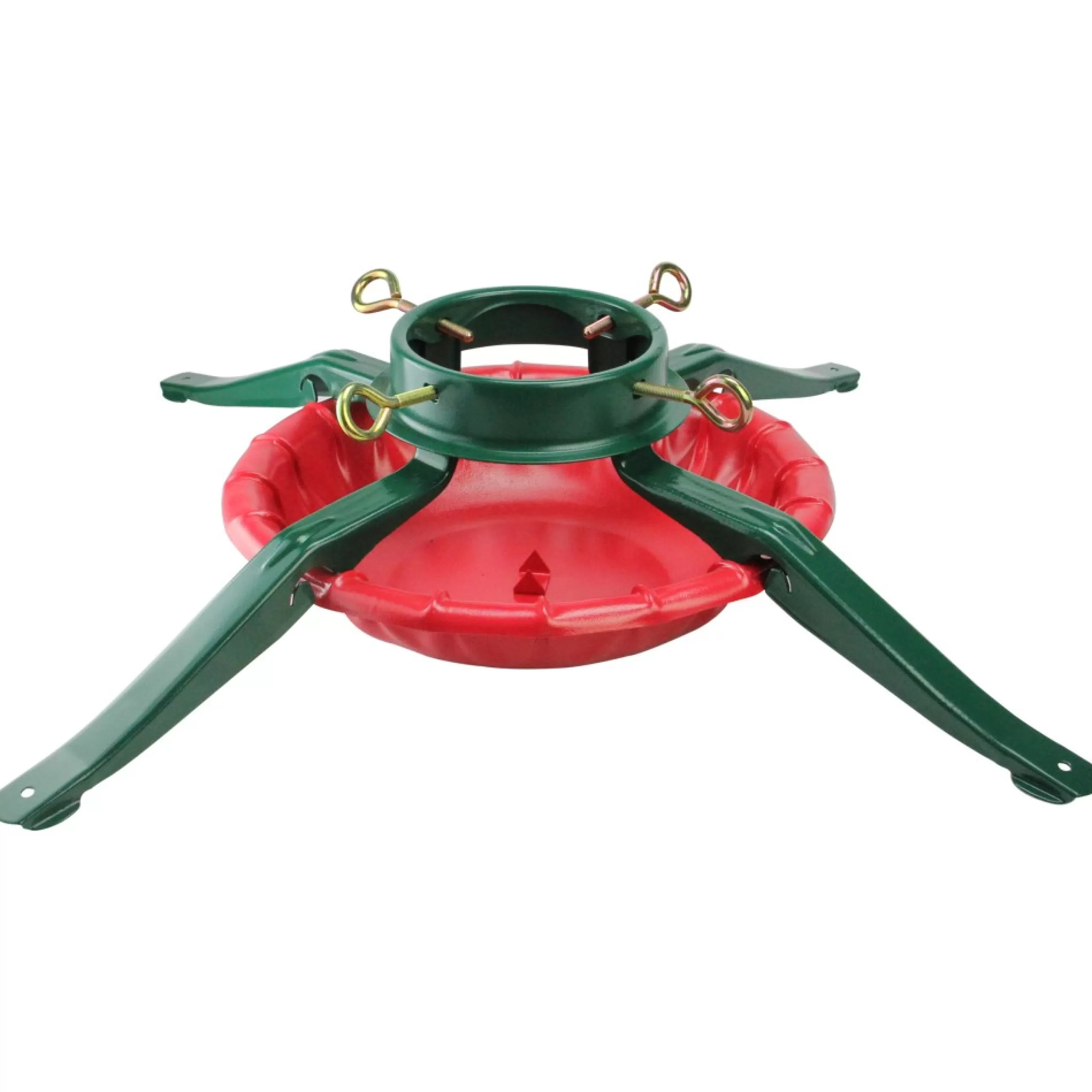 Live Tree Stands*National Holiday Traditions 28' Green And Red Real Live Christmas Tree Stand