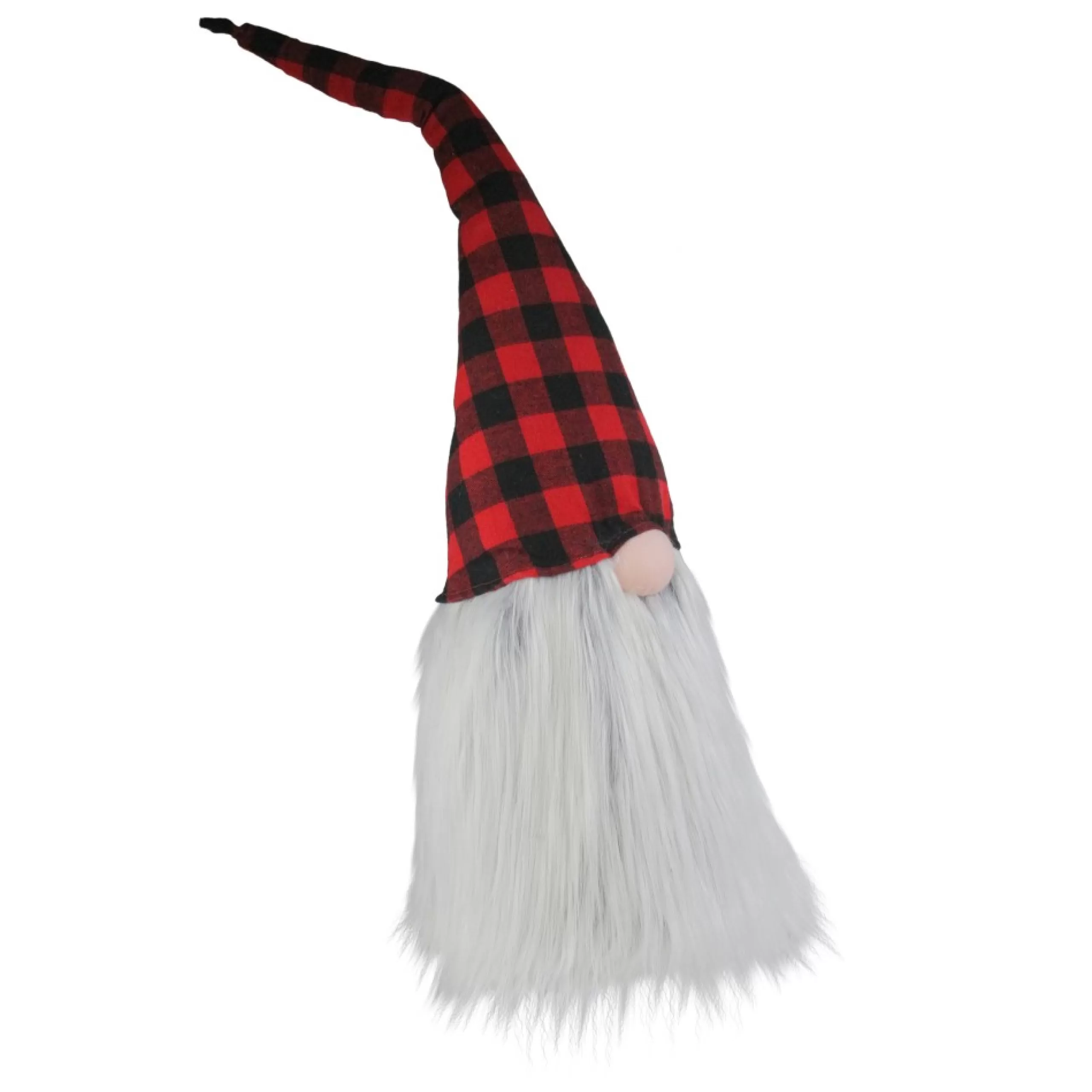 Gnomes*Northlight 28" Red And Black Buffalo Plaid Christmas Tabletop Gnome