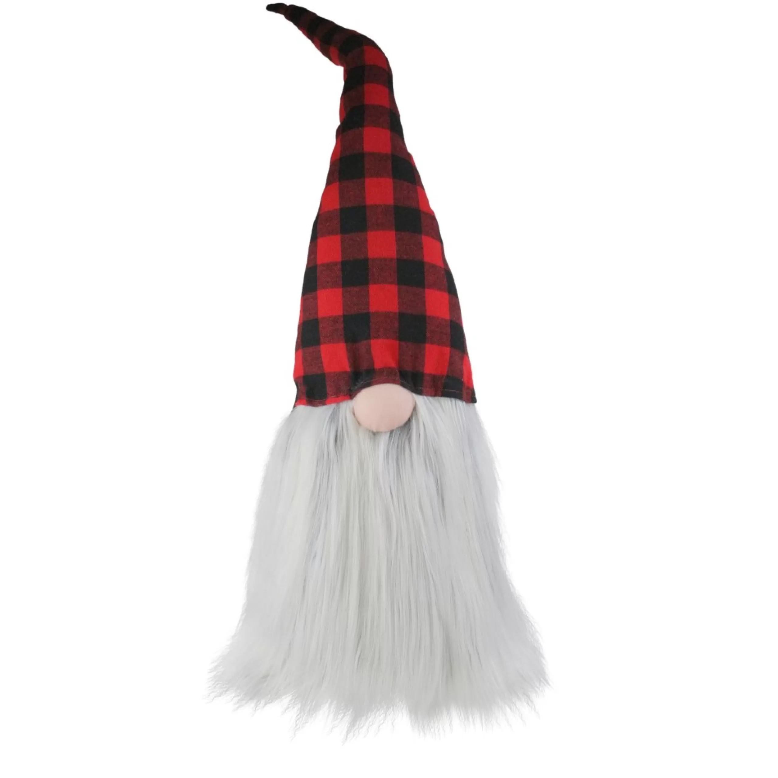 Gnomes*Northlight 28" Red And Black Buffalo Plaid Christmas Tabletop Gnome