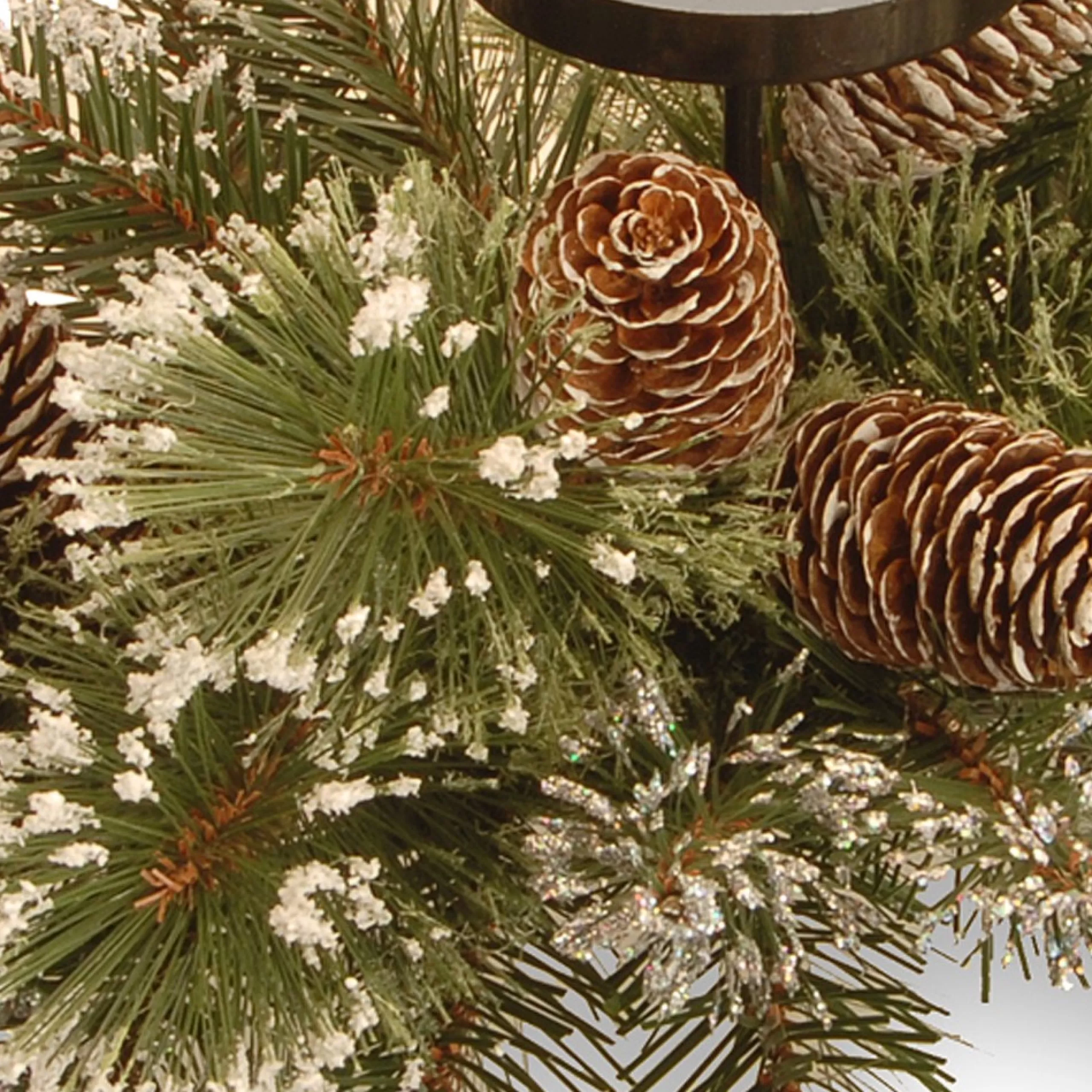 Candles & Holders*National Tree Company 29" Glittered Pine Christmas Centerpiece And Candle Holder