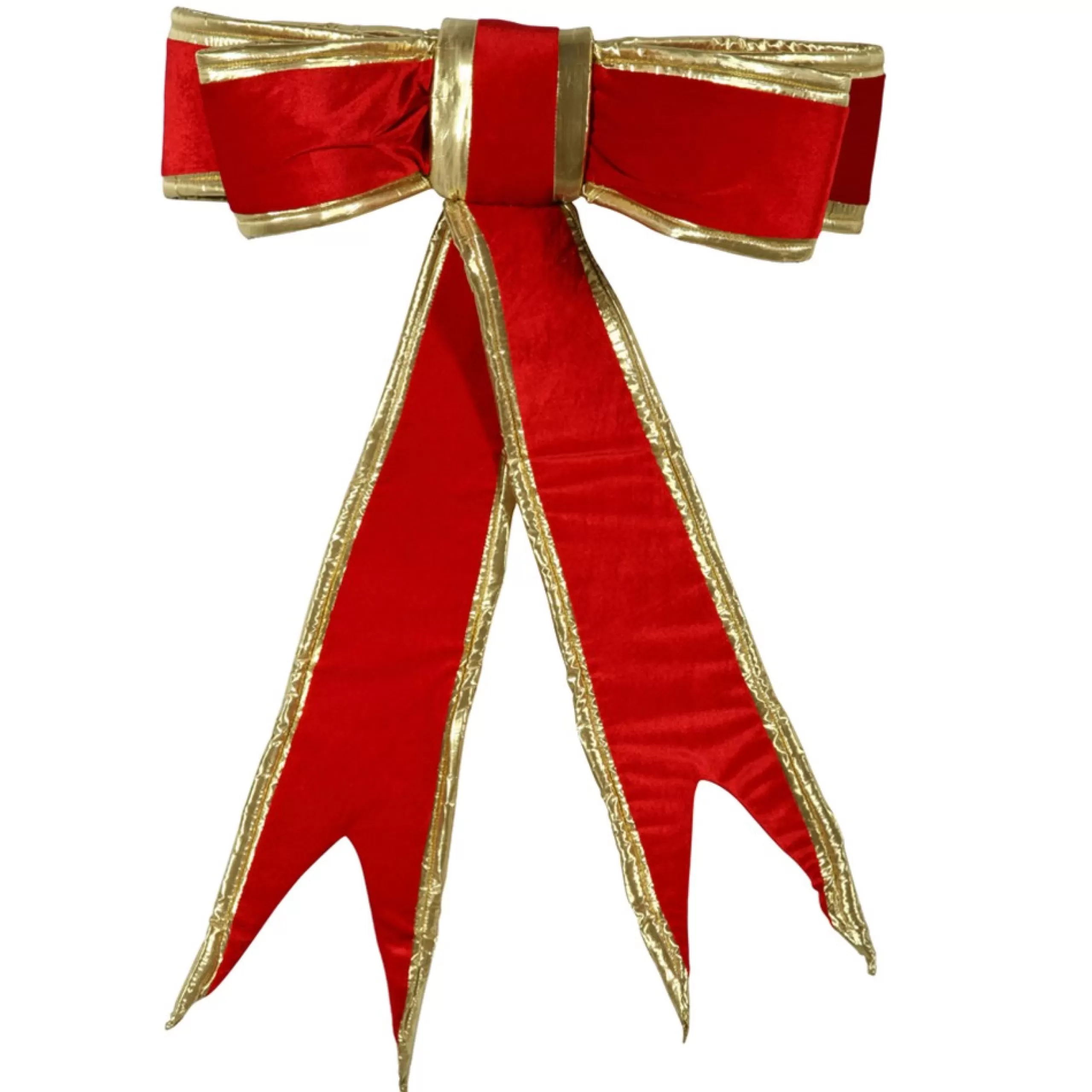 Bows*VCO 2'X3'Red Structured Bow Gold-Edge W/P