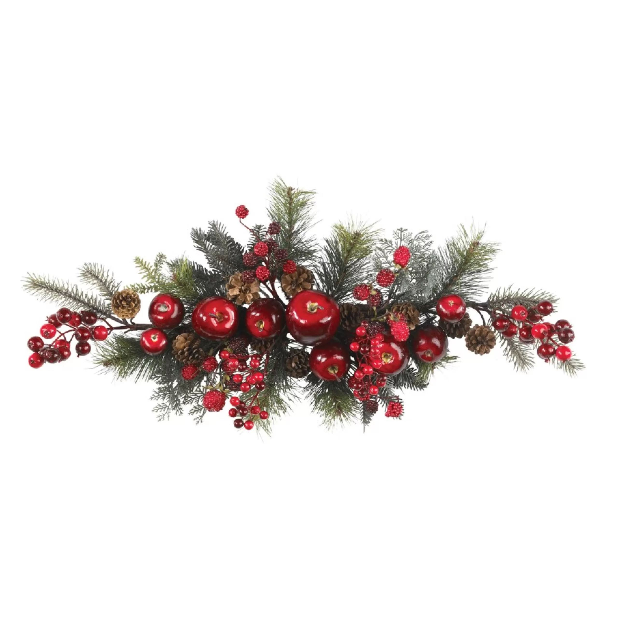 Unlit Swags*Nearly Natural 30" Apple And Berry Artificial Christmas Swag, Unlit