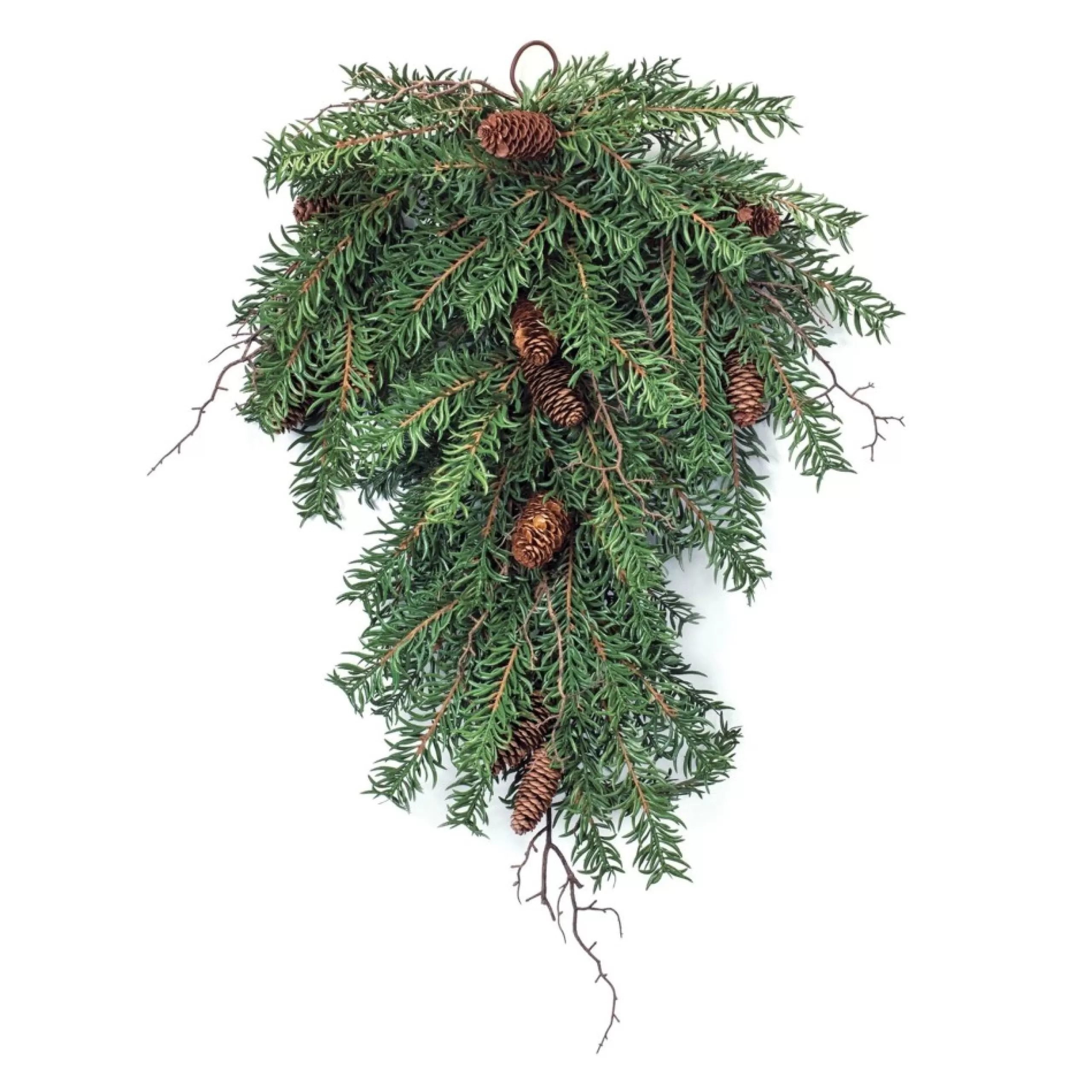 Unlit Swags*Melrose 31.5" Twig And Pinecones Artificial Christmas Swag, Unlit