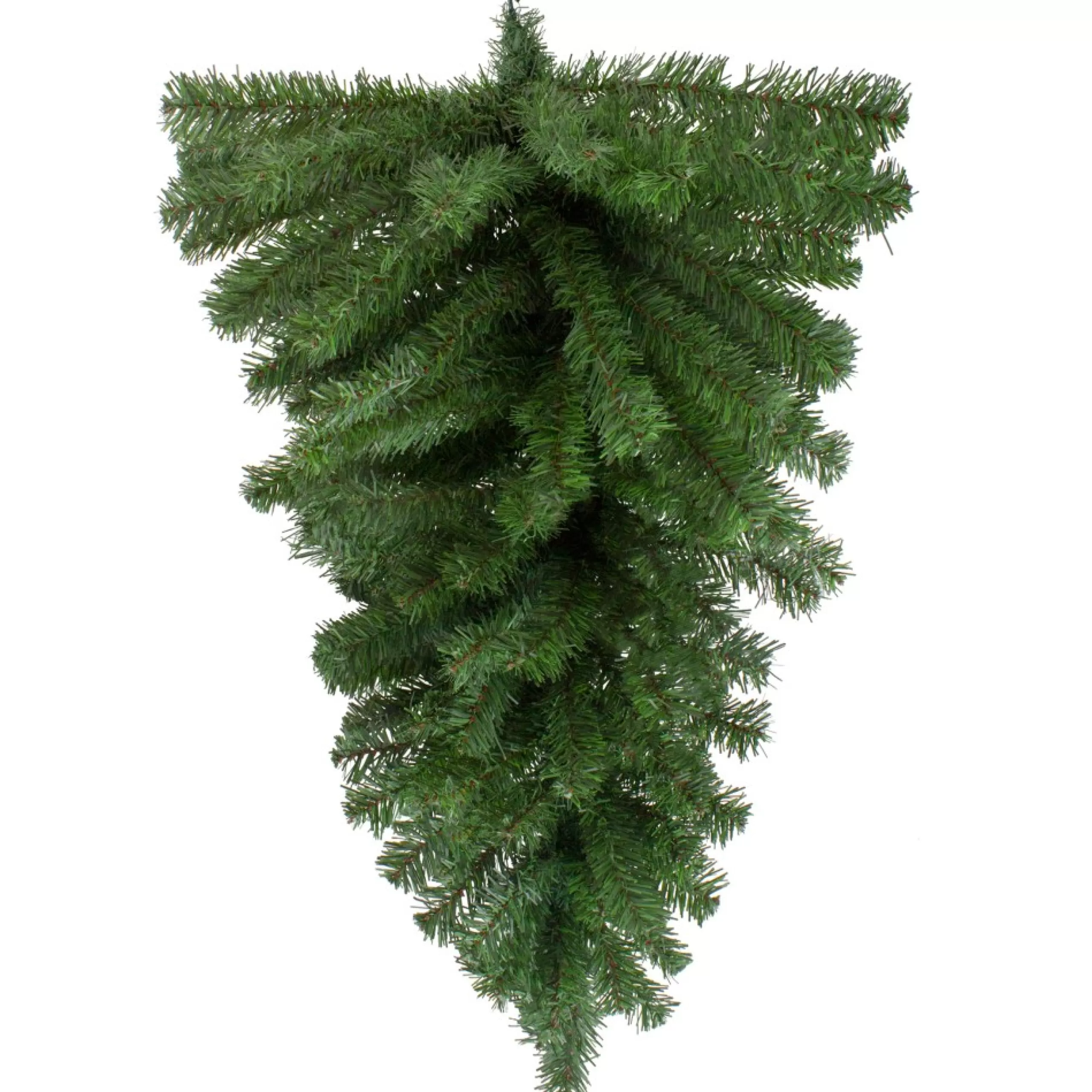 Unlit Swags*Northlight 32" Canadian Pine Artificial Christmas Teardrop Swag, Unlit