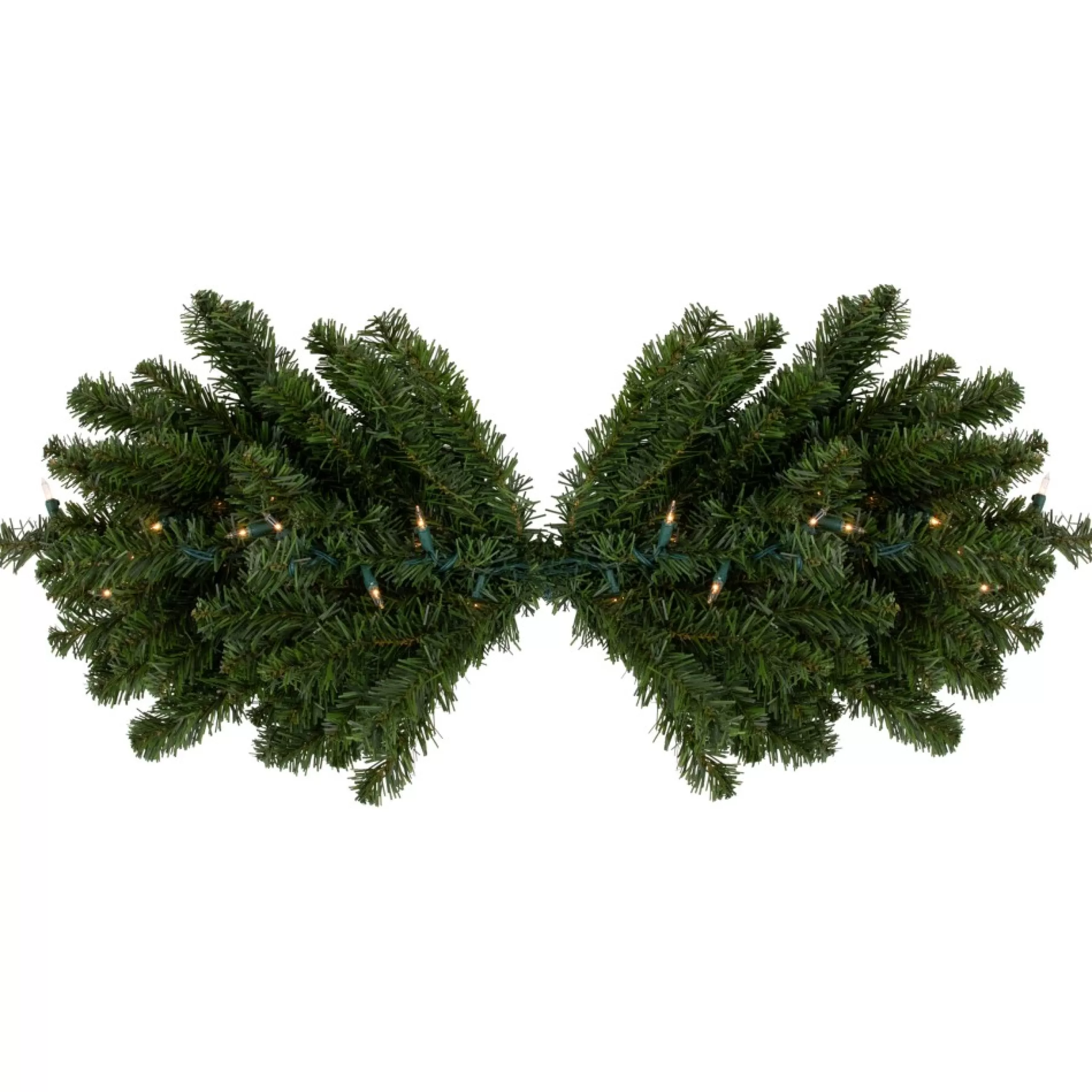 Pre-Lit Swags*Northlight 32" Pre-Lit Canadian Pine Artificial Christmas Swag - Clear Lights