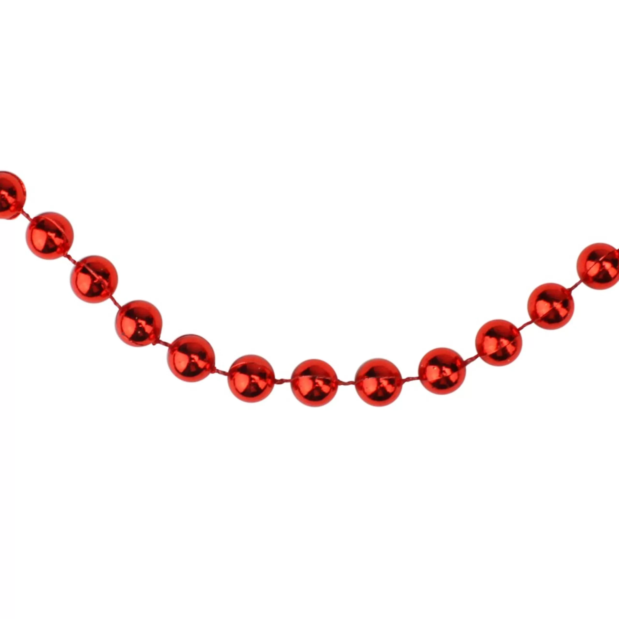 Unlit Garland*Northlight 33' Shiny Red Round Beaded Christmas Garland