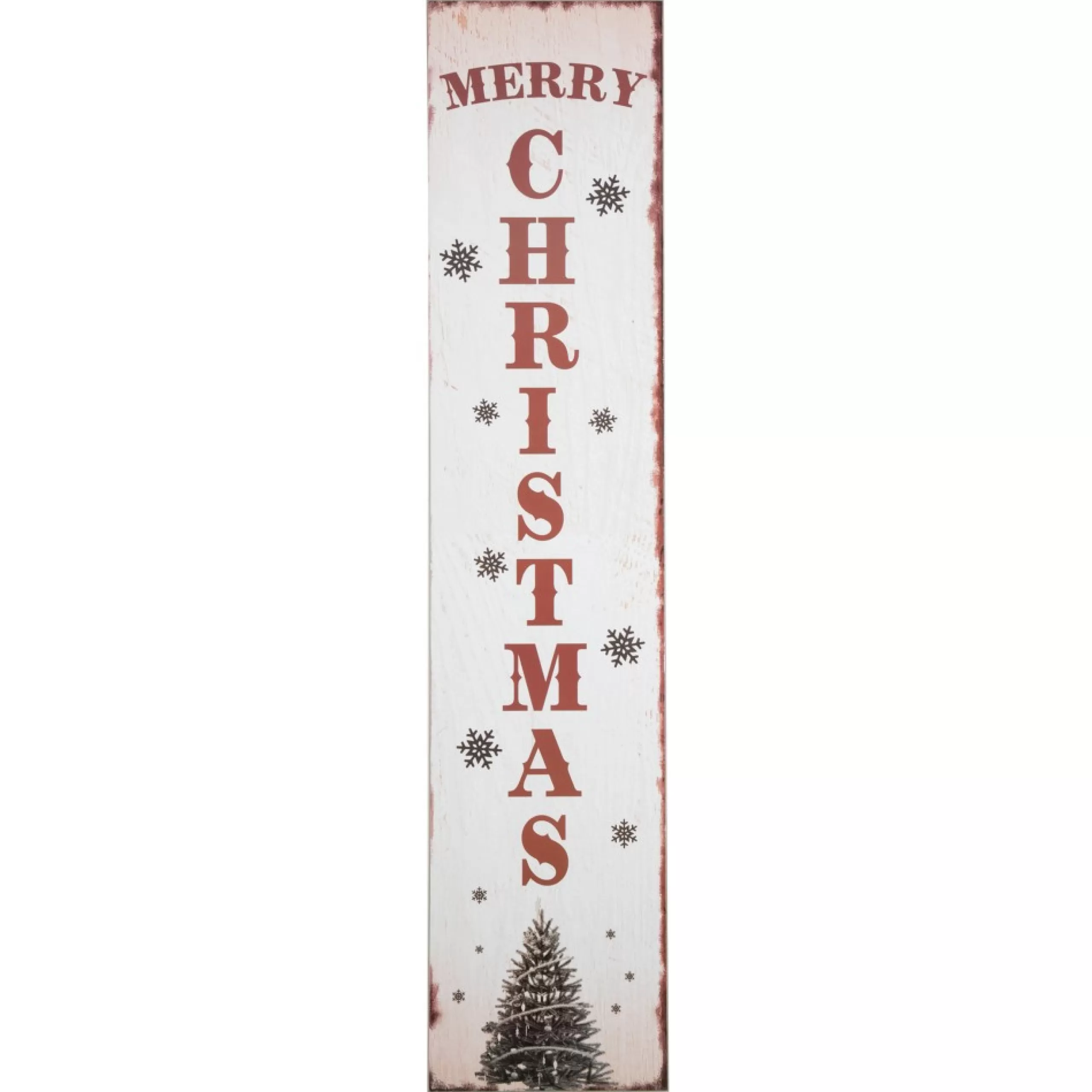 Wall & Door Decorations*Northlight 36" Merry Christmas Tree And Snowflakes Wall Sign