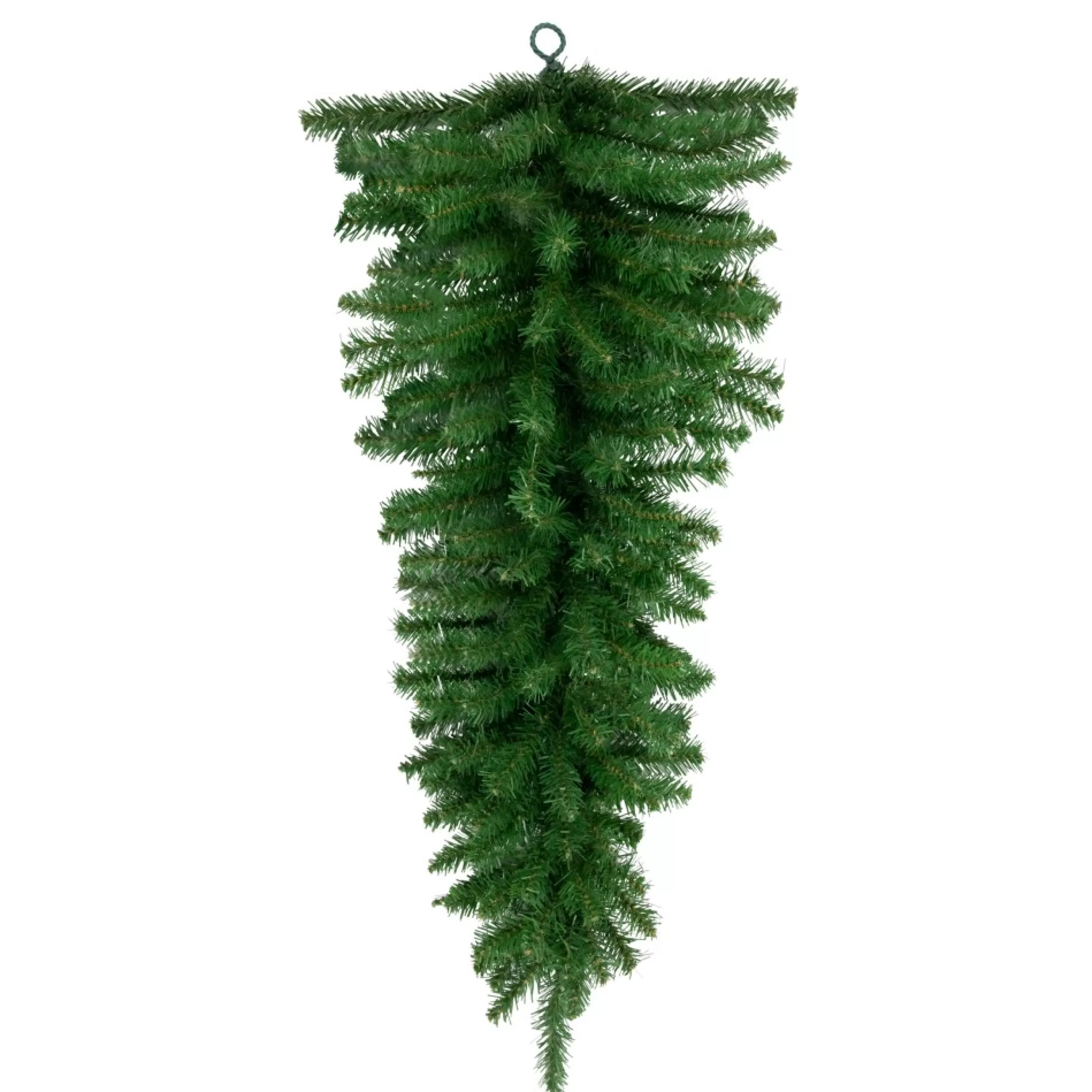 Unlit Teardrops*Northlight 36" Winona Fir Artificial Christmas Teardrop Swag, Unlit