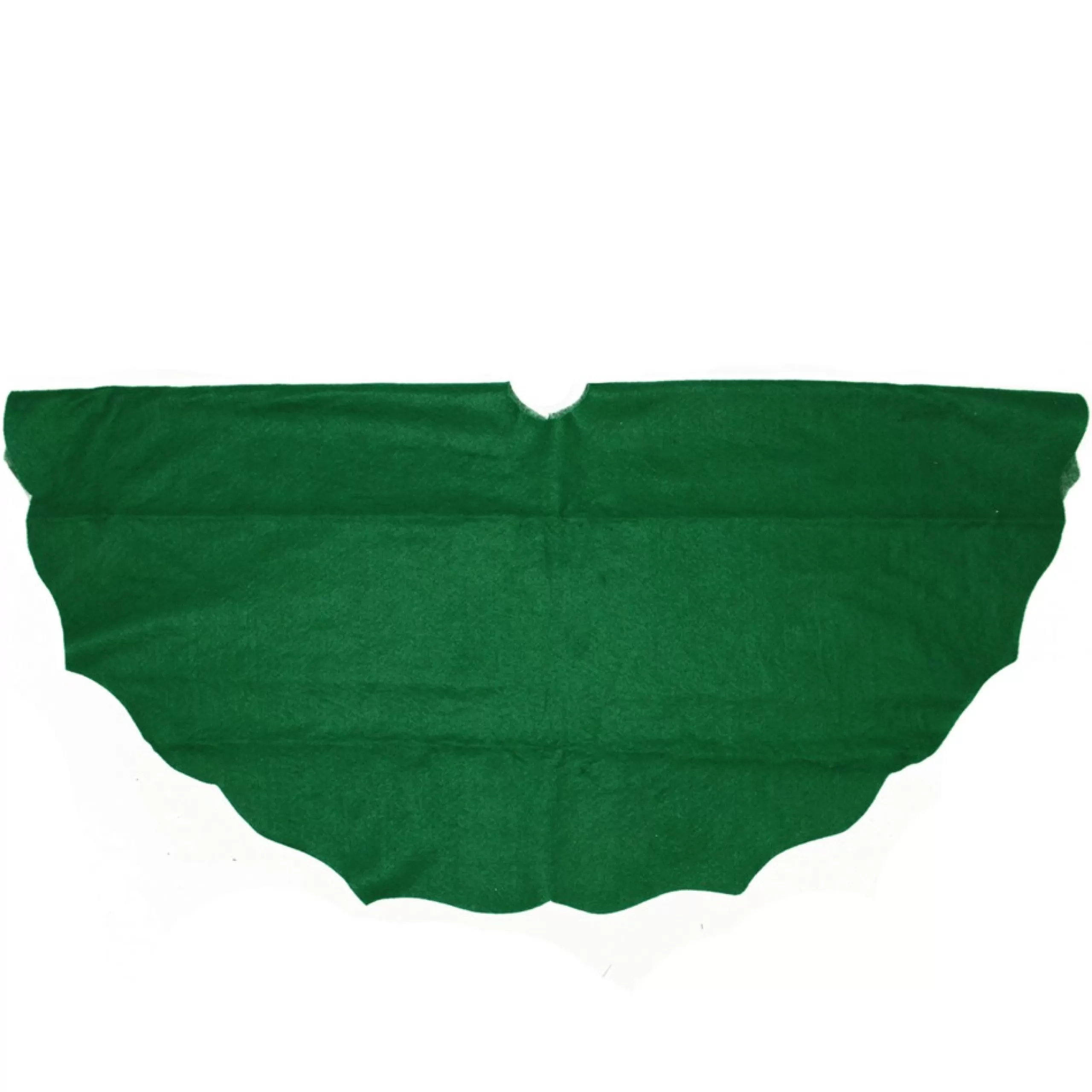 48 Inch And Smaller*Northlight 38" Pine Green Scalloped Edge Round Christmas Tree Skirt