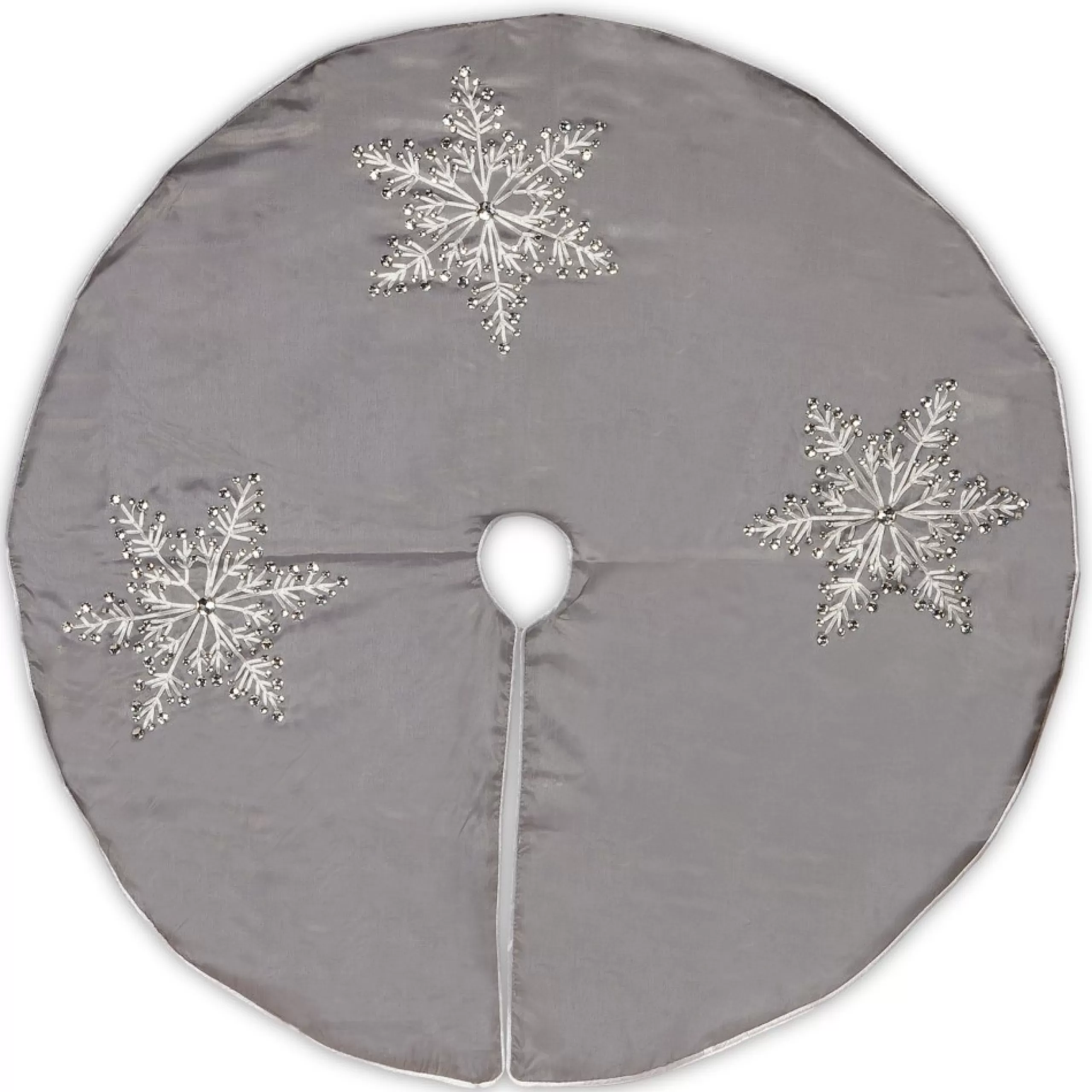 Mini Tree Skirts*National Tree Company 42" Snowflake Embroidered Christmas Tree Skirt