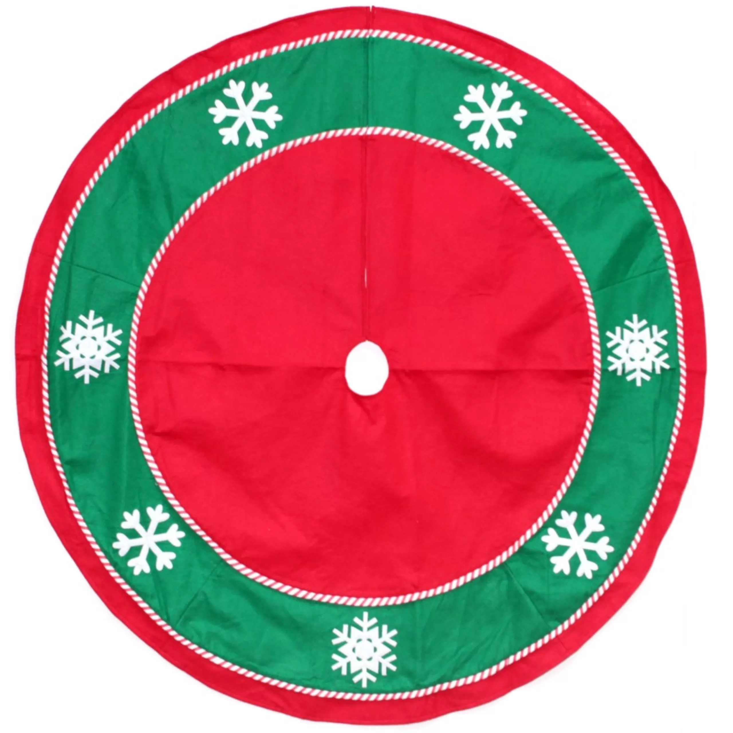 48 Inch And Smaller*Northlight 48" Red And Green Snowflakes Christmas Tree Skirt