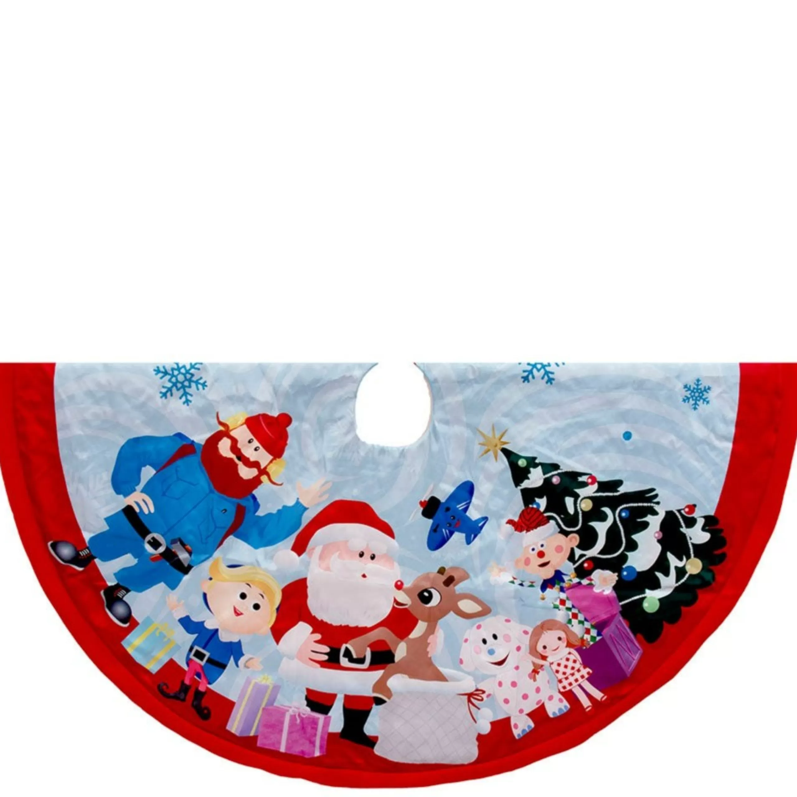 48 Inch And Smaller*KSA 48" Rudolph And Friends Christmas Tree Skirt