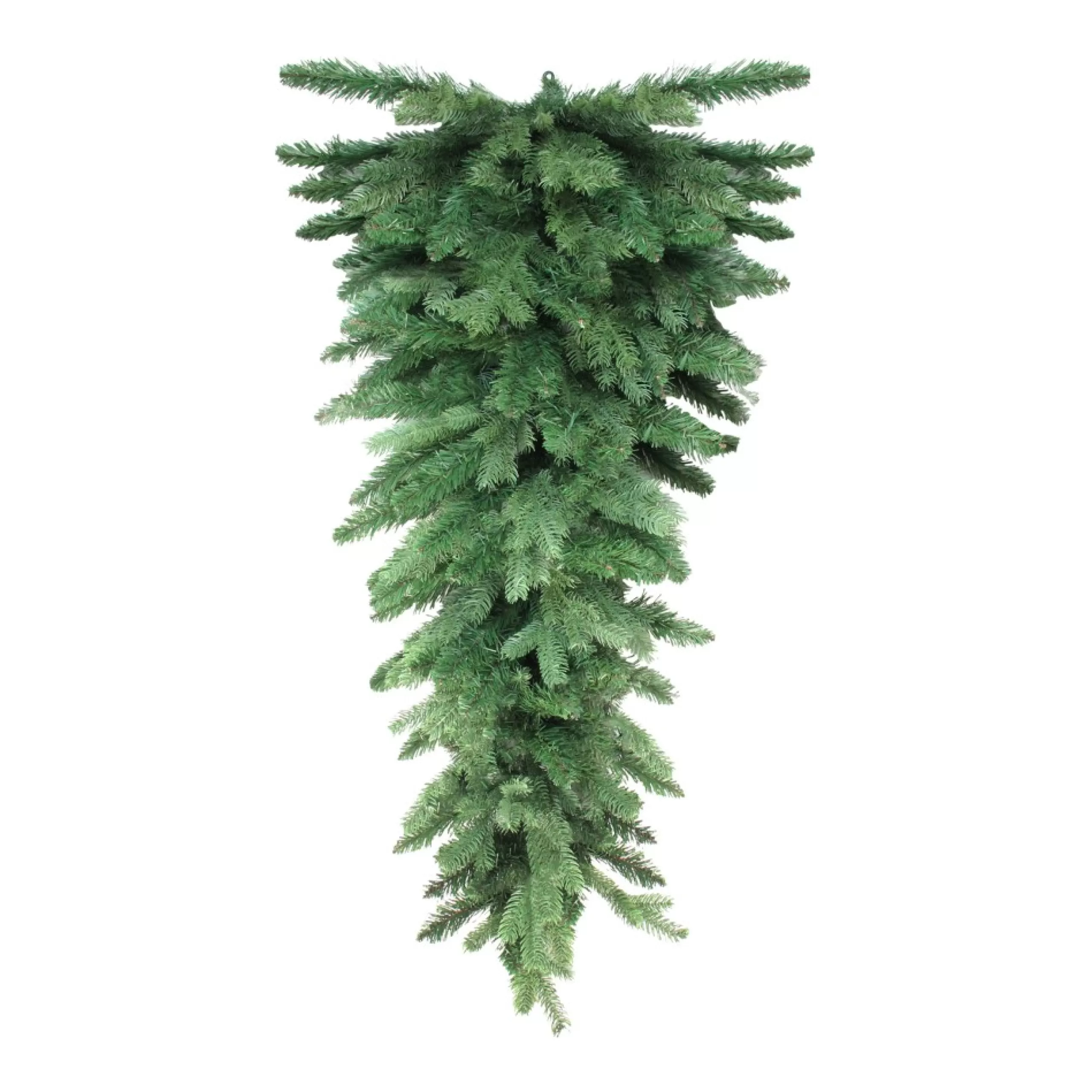 Unlit Swags*Northlight 4' Greenery Hanging Christmas Teardrop Swag - Unlit