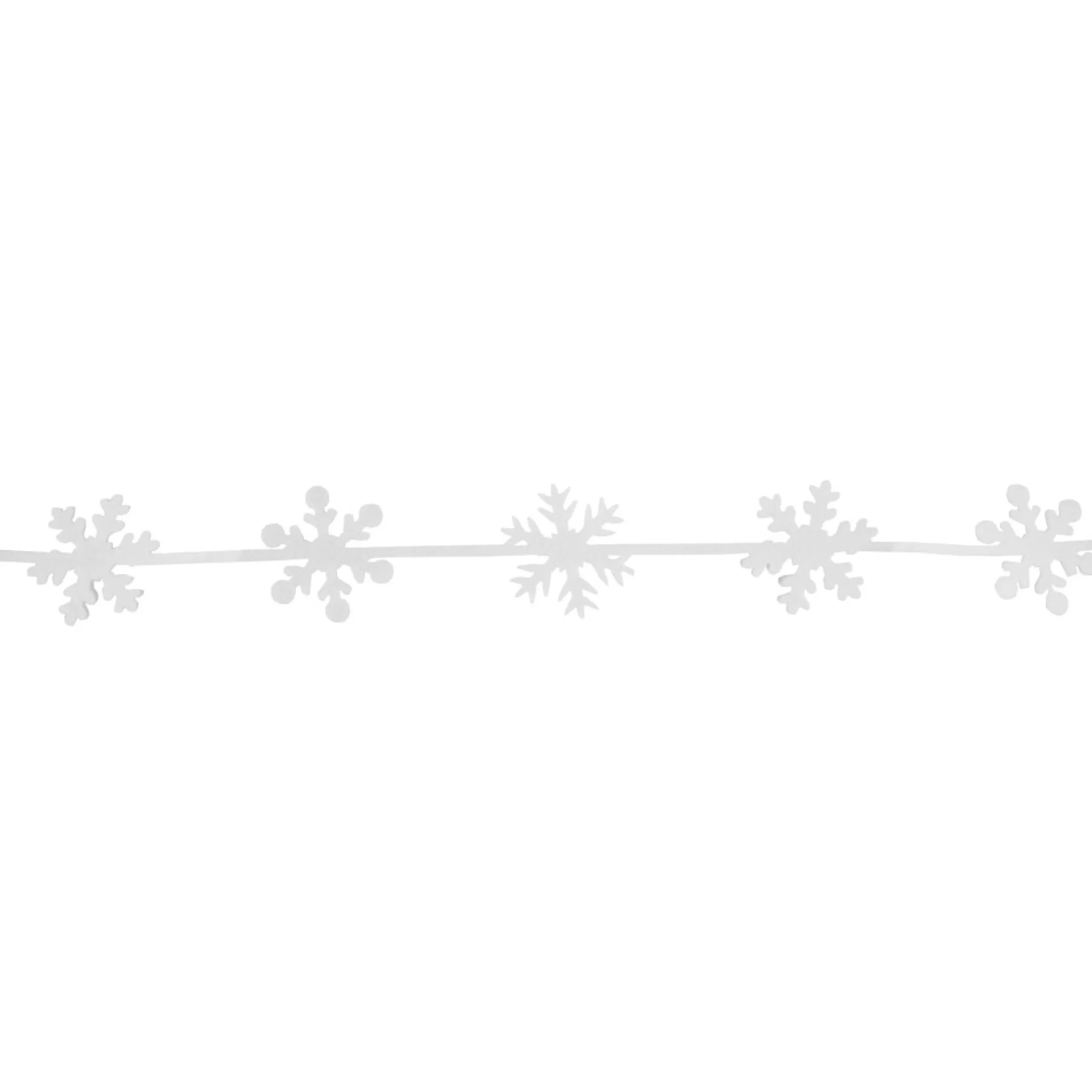 Specialty Garland*Northlight 4' White Felt Winter Snowflake Garland