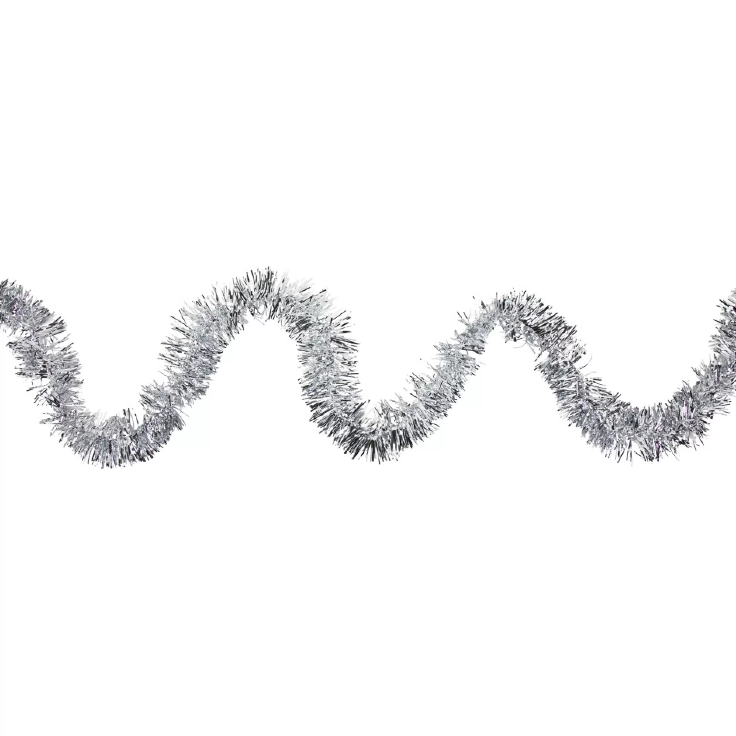 Unlit Garland*Northlight 50' X 2.5" Silver Christmas Foil Tinsel Garland - Unlit